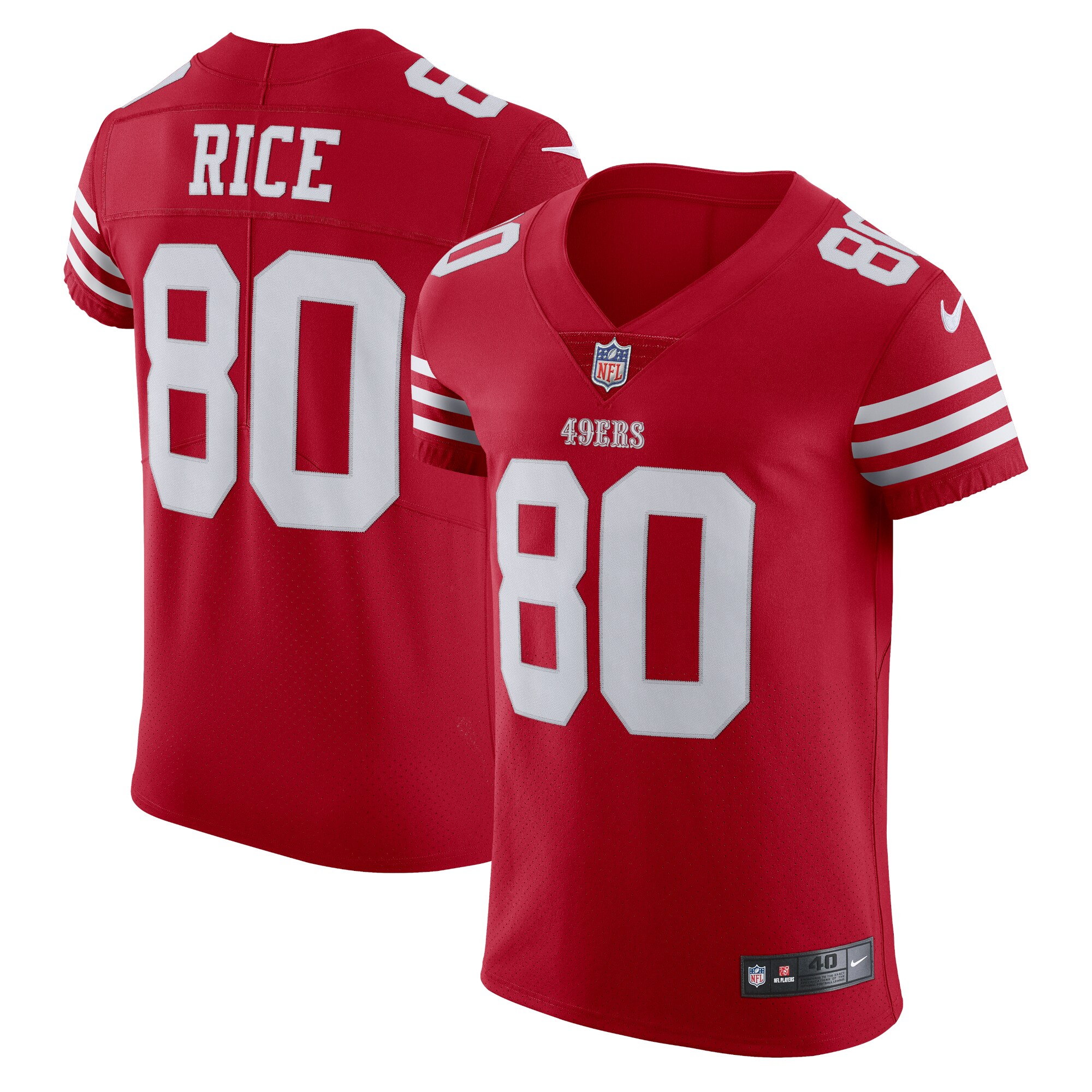 Jerry Rice San Francisco  Nike Vapor Elite Retired Player Jersey - Scarlet