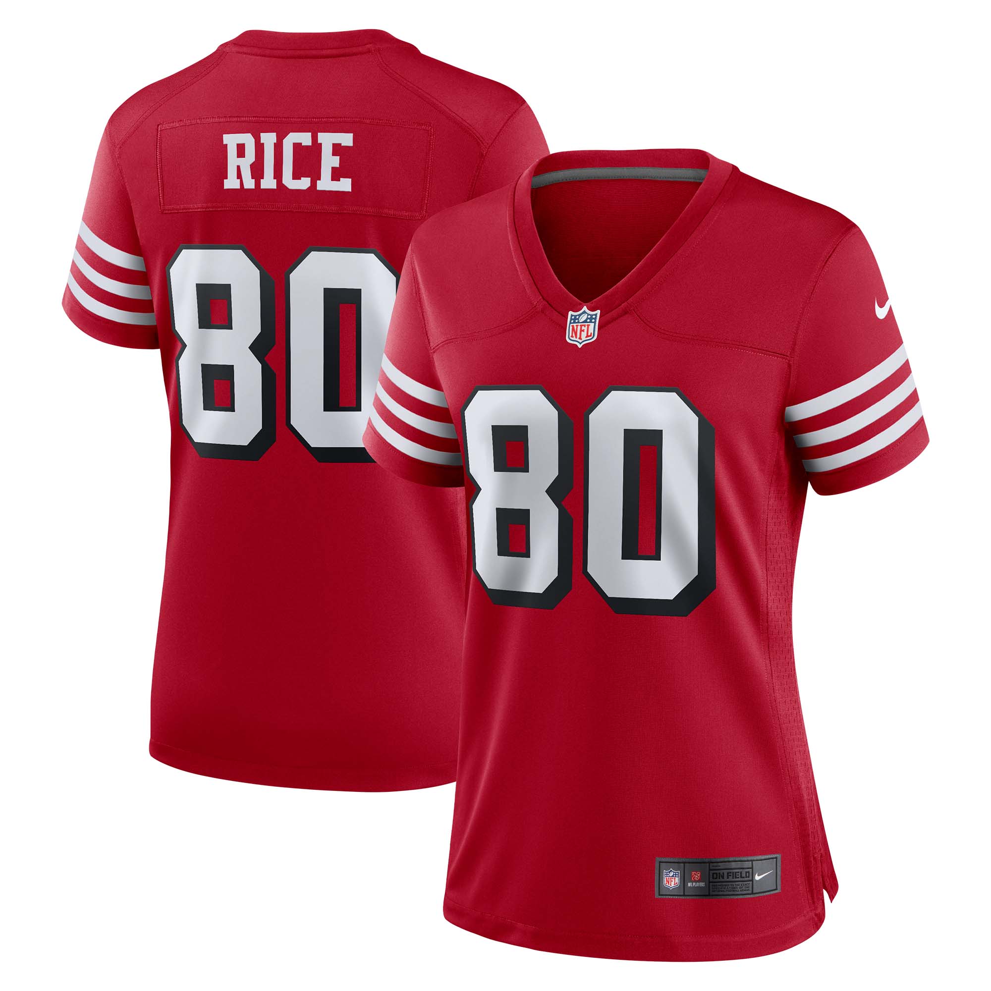 Jerry Rice San Francisco  Nike Women's Alternate Game Jersey - Scarlet