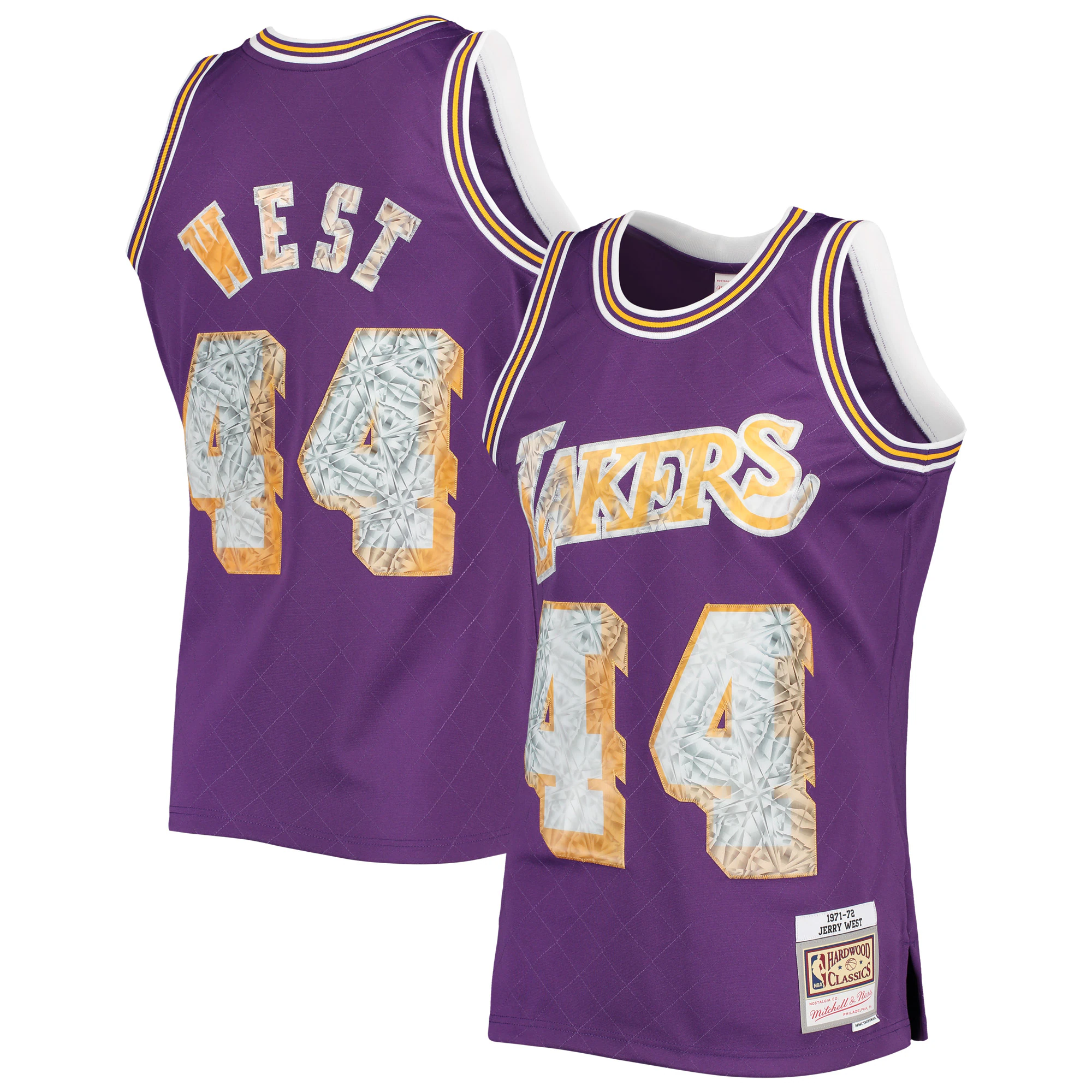 Mitchell & Ness Jerry West Diamond Jersey - Exclusive NBA 75th #44 Swingman