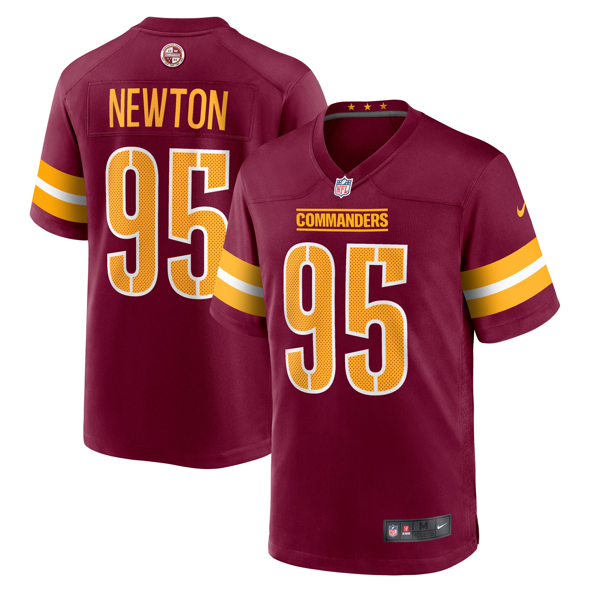 Jer'Zhan Newton Washington Commanders Nike Game Jersey -  White