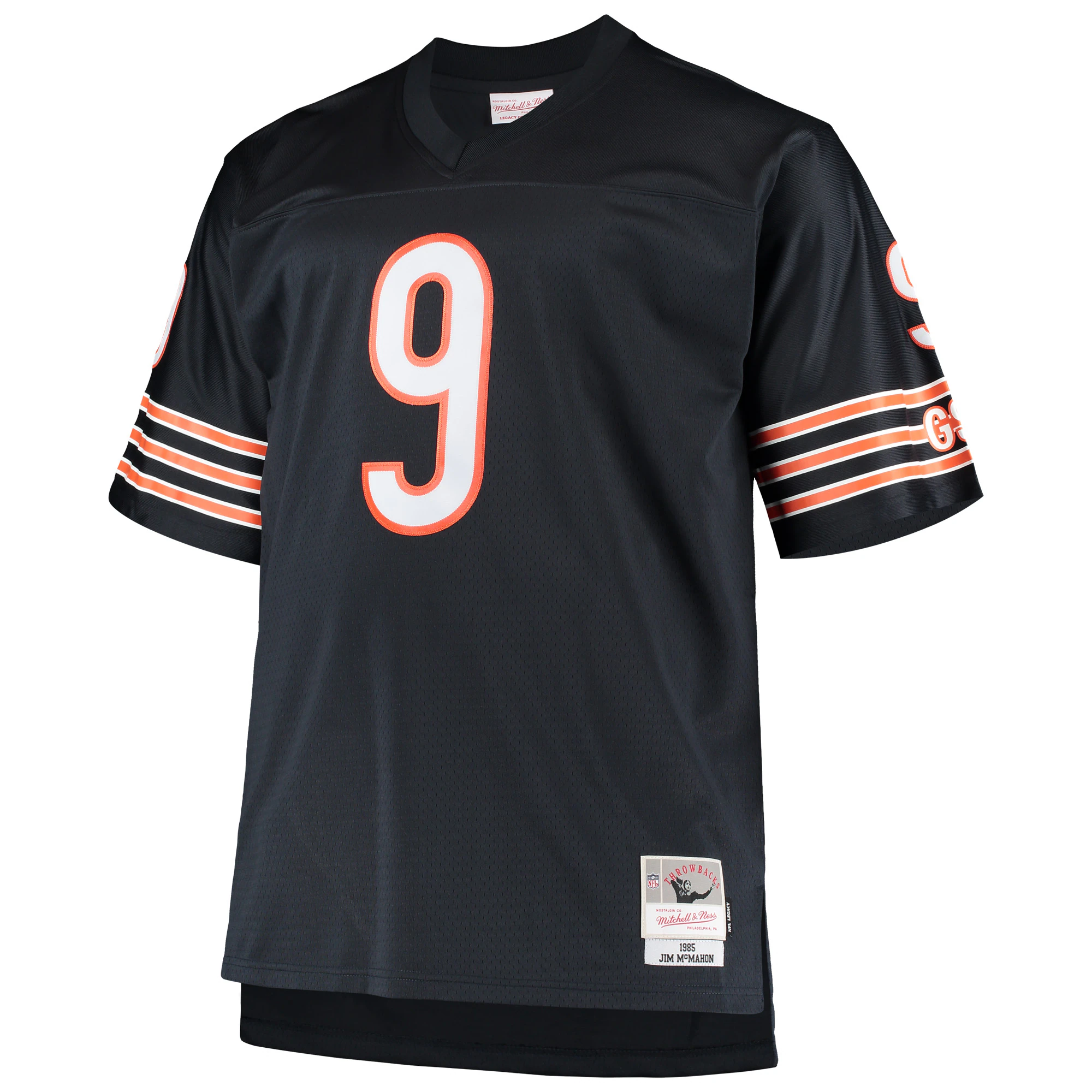 Jim McMahon Chicago Bears Mitchell & Ness Big & Tall 1985 Retired Player Replica Jersey – Navy