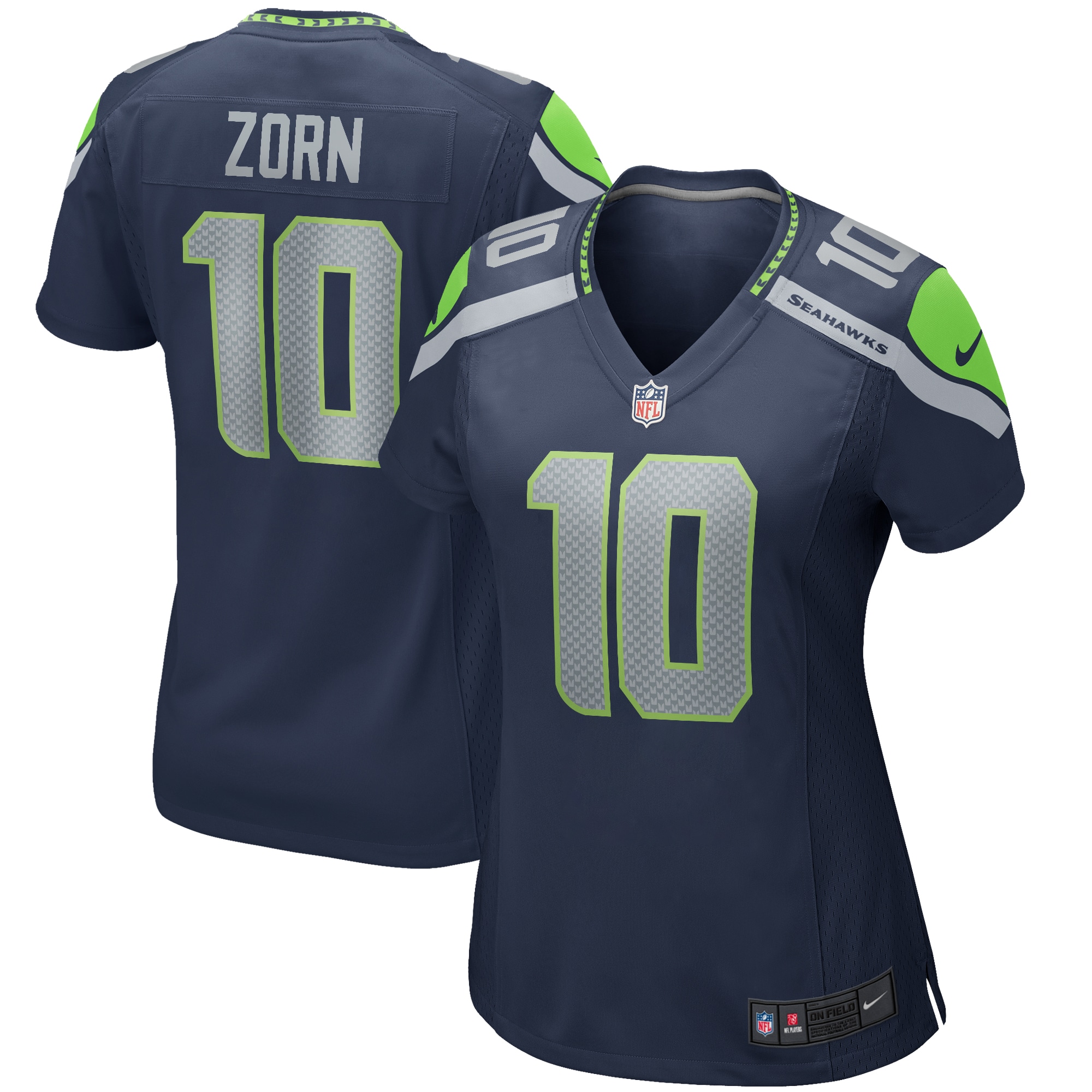 Jim Zorn Seattle Seahawks Nike Women's Throwback Retired Player Game Jersey - Royal