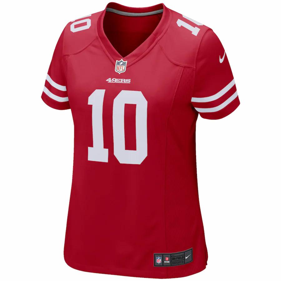 Jimmy Garoppolo San Francisco  Nike Women's Game Jersey - Scarlet