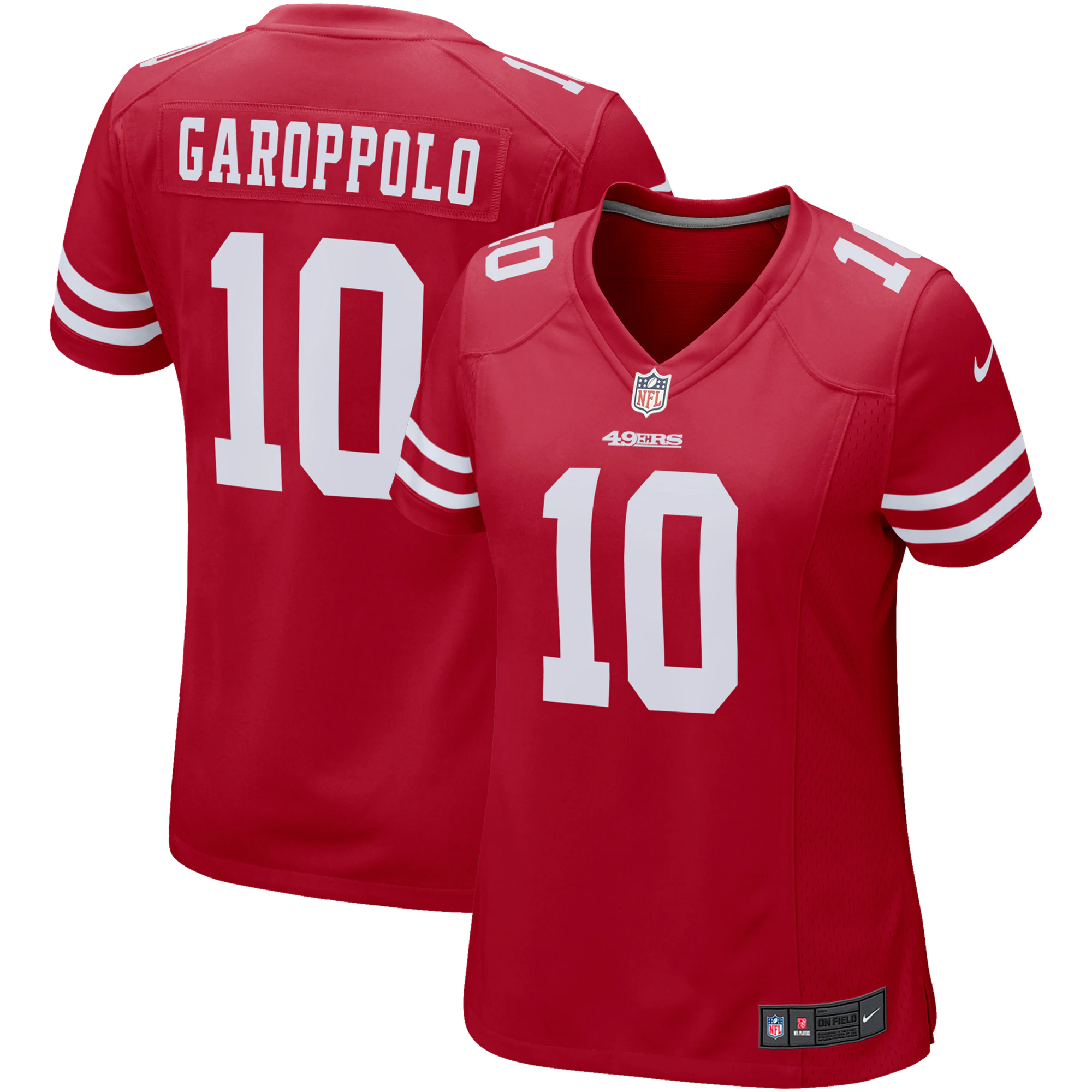 Jimmy Garoppolo San Francisco  Nike Women's Game Player Jersey - Scarlet