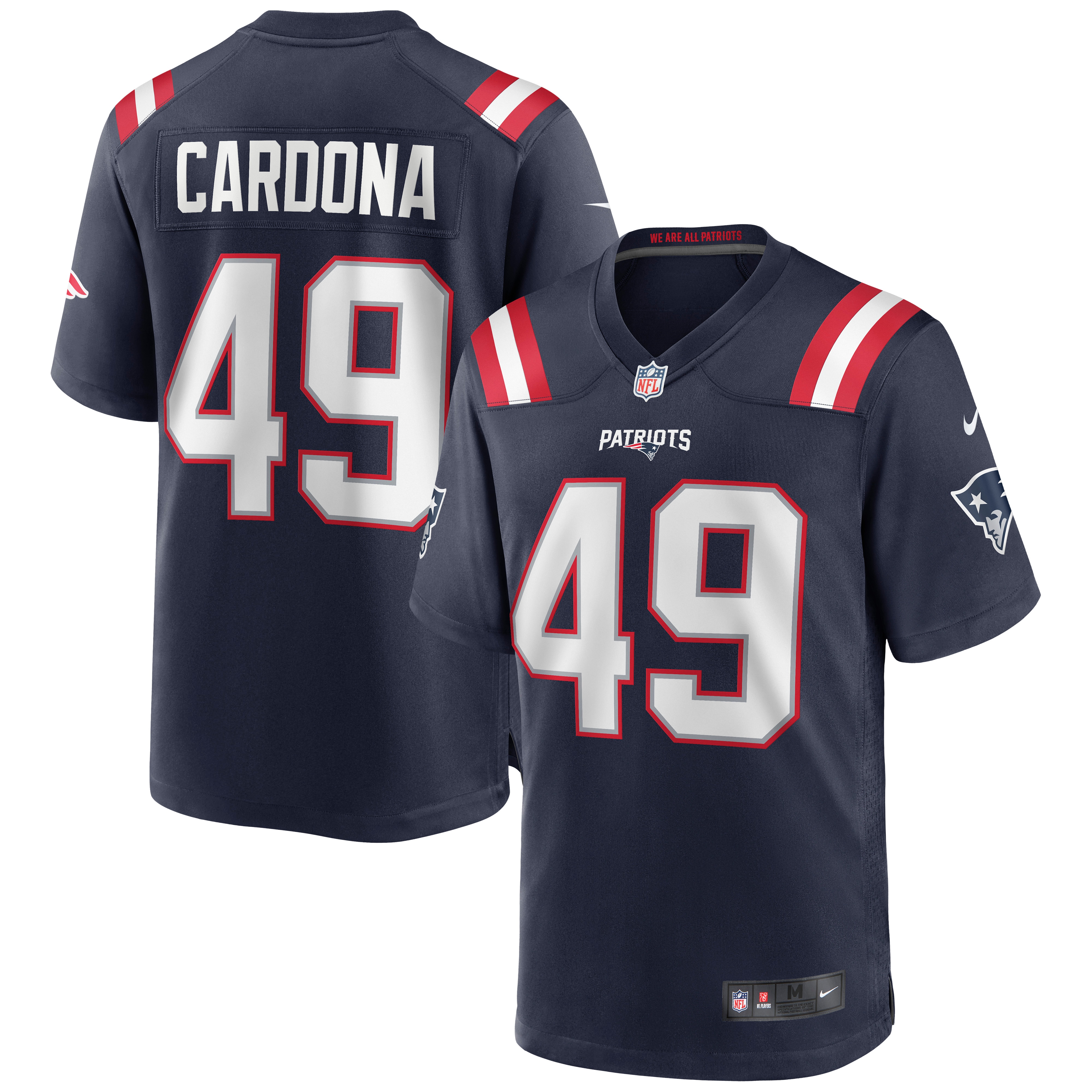 nike Cardona Patriots Navy Jersey