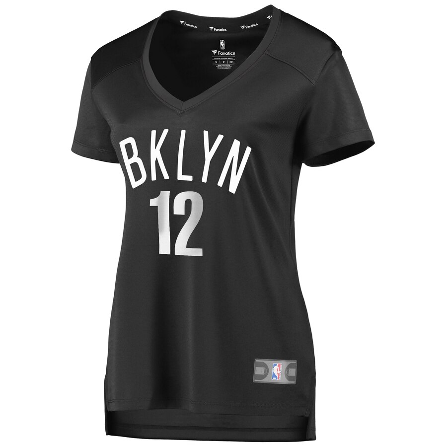 Fanatics Women Joe Harris Charcoal Jersey - Premium #12 Nets Fan Gear