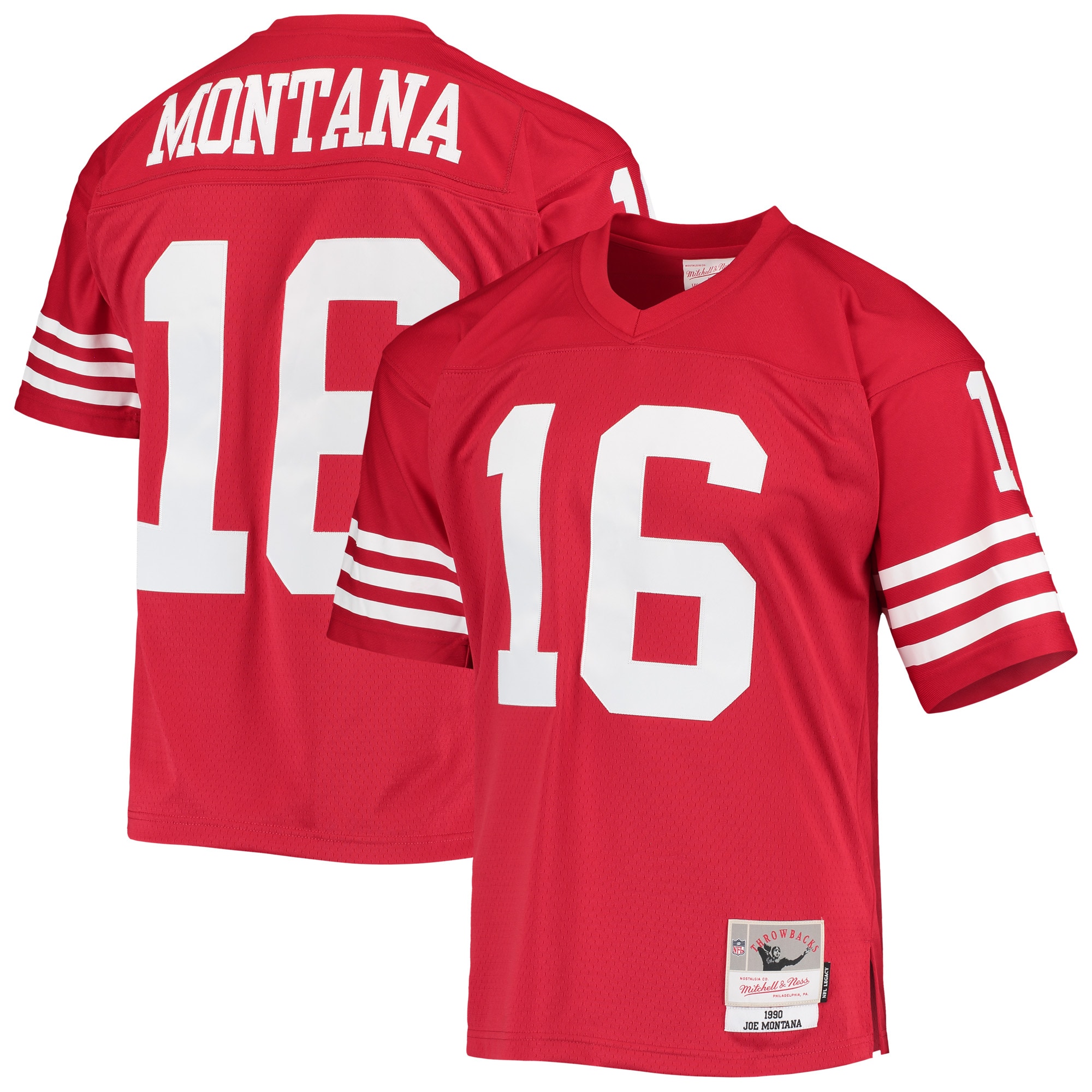 Joe Montana San Francisco  Mitchell & Ness Legacy Replica Jersey - Scarlet