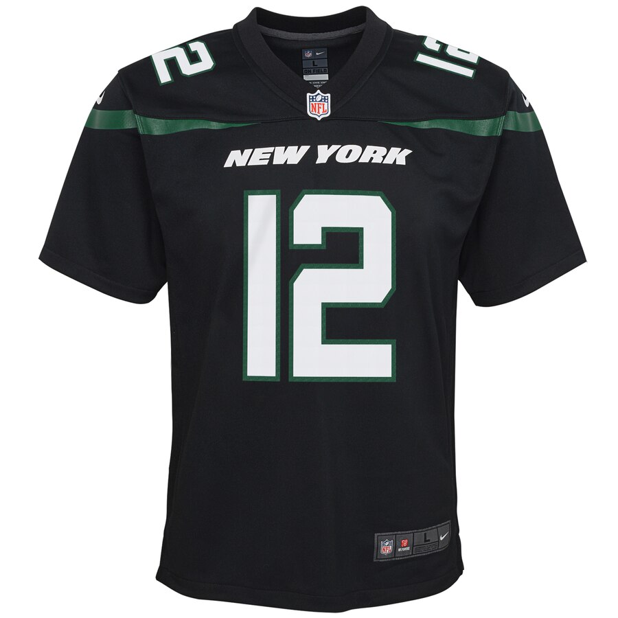 Joe Namath New York Jets Nike Youth Retired Player Game Jersey - Stealth Black
