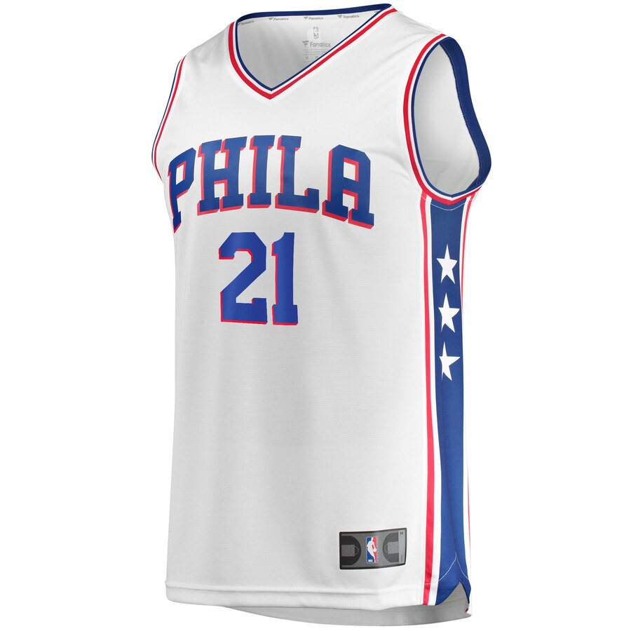 Fanatics Embiid Replica Jersey White | Ultimate #21 76ers Fan Gear