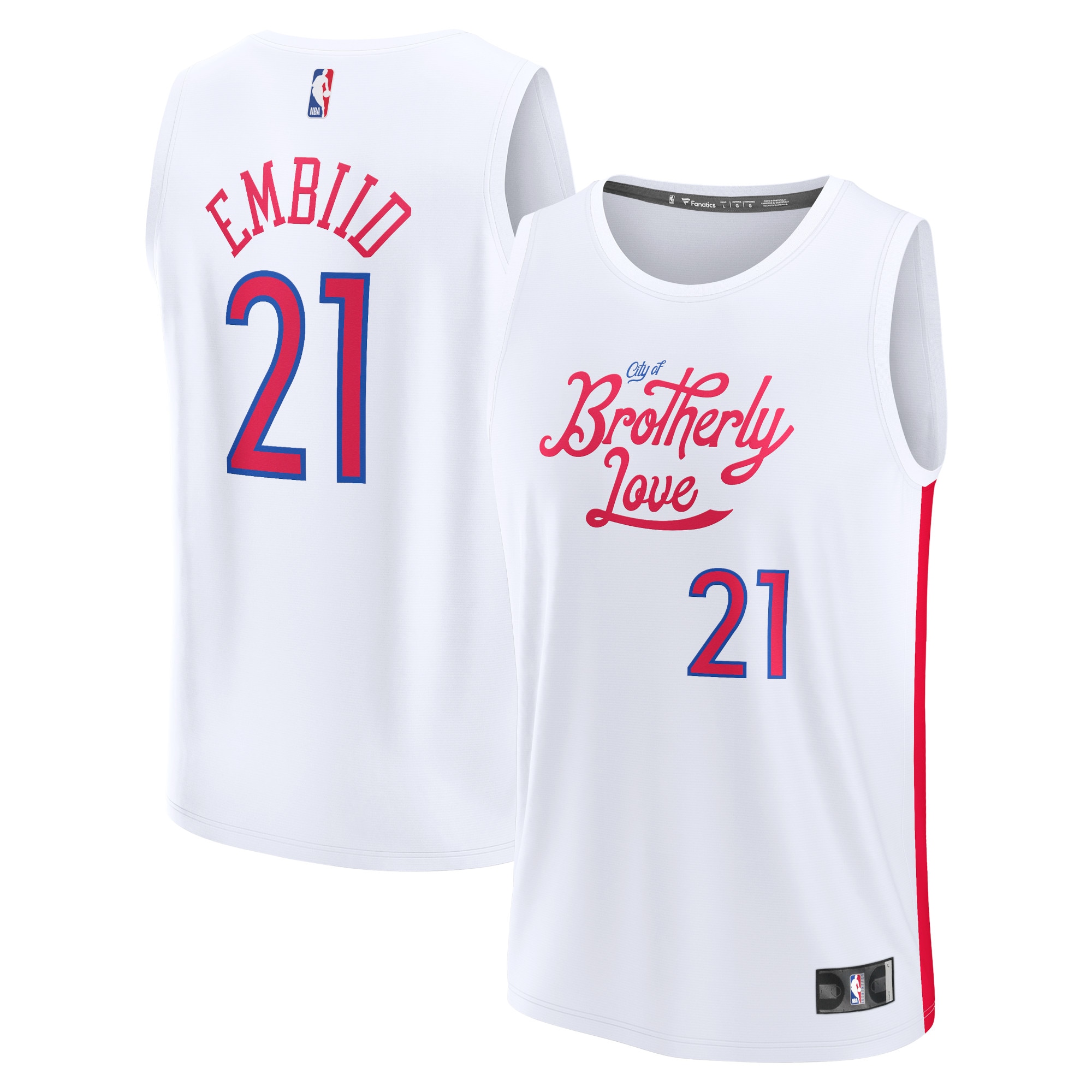Joel Embiid Youth City Edition Jersey - Fanatics 76ers #21 - Amazing 2024 Style