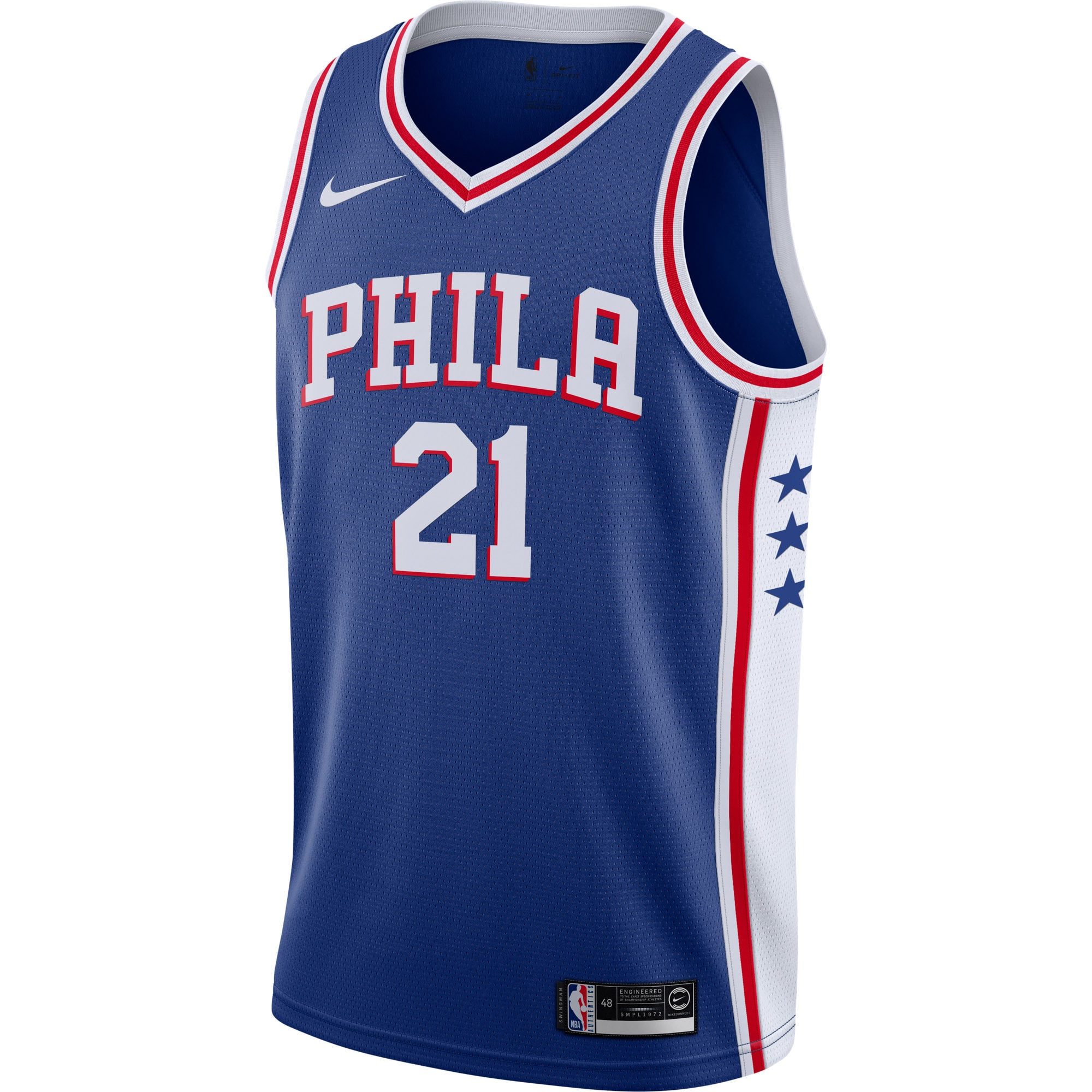 Embiid 76ers Blue Jersey