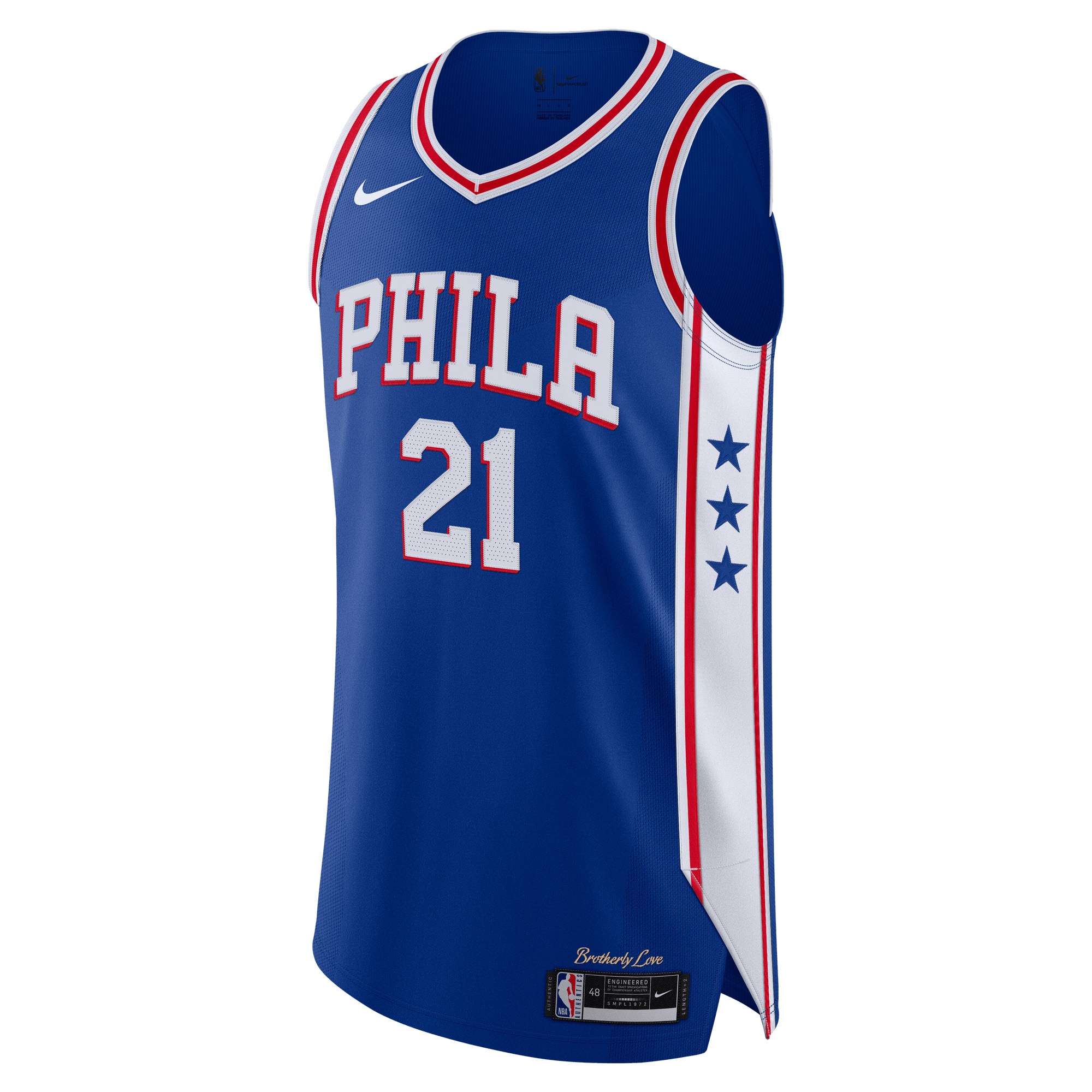 Nike Joel Embiid 76ers Authentic Jersey 2020/21 Royal - Premium Icon Edition
