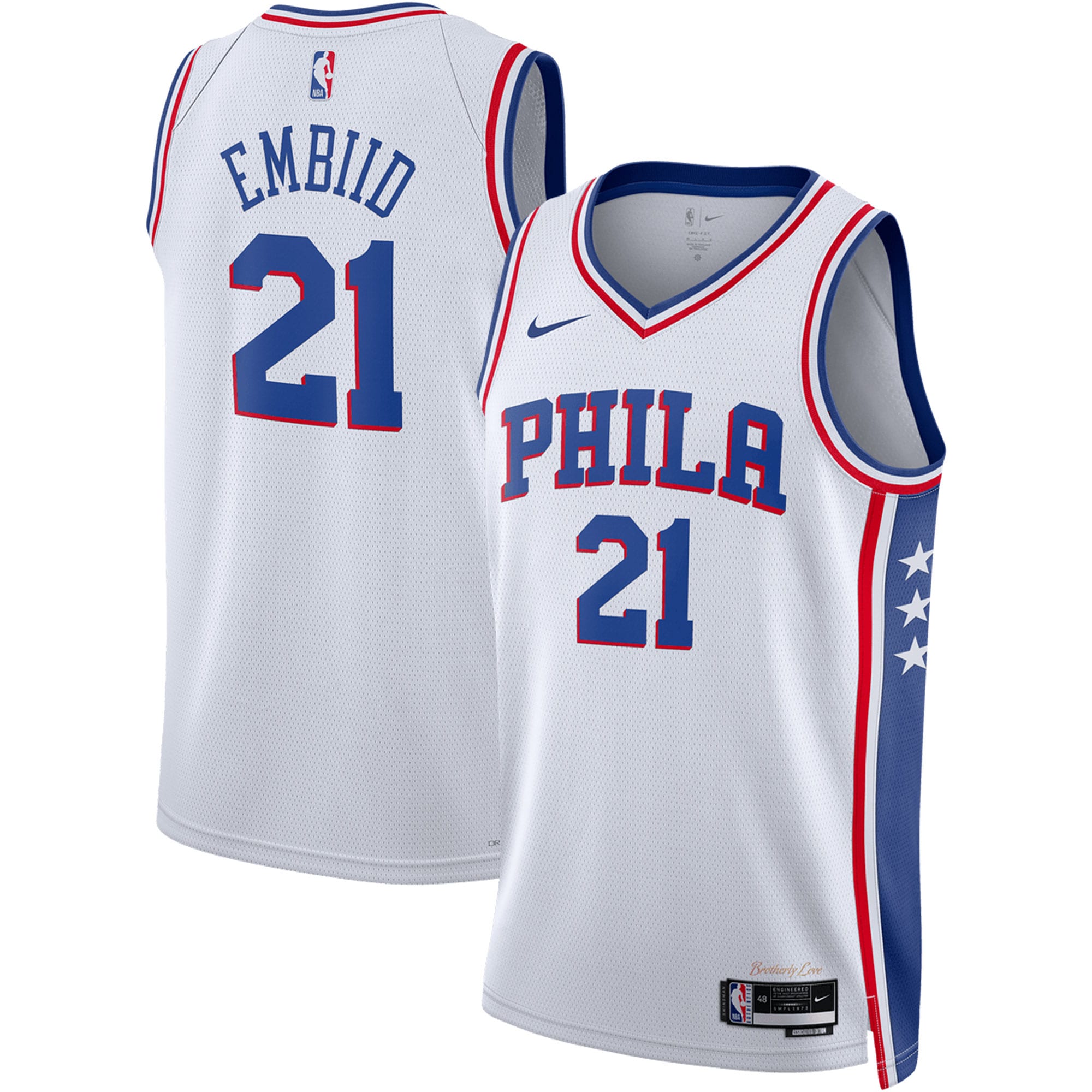 Embiid 76ers White Swingman Jersey - Outstanding 2024 Nike Fan Gear