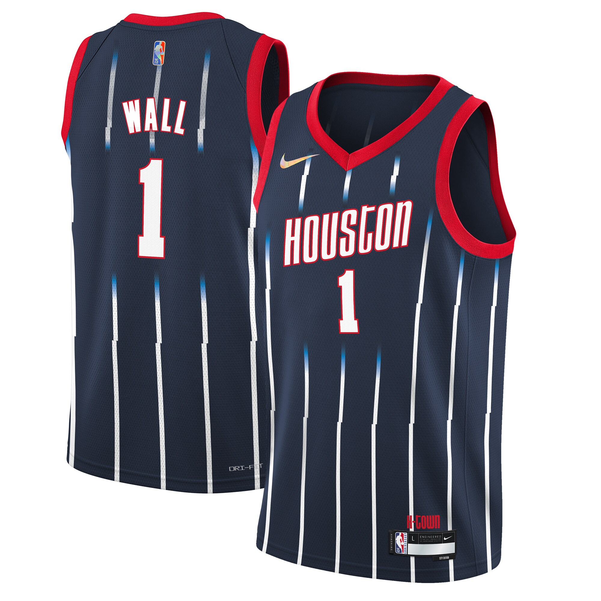 Premium Nike John Wall 2021/22 Rockets City Edition Youth Jersey