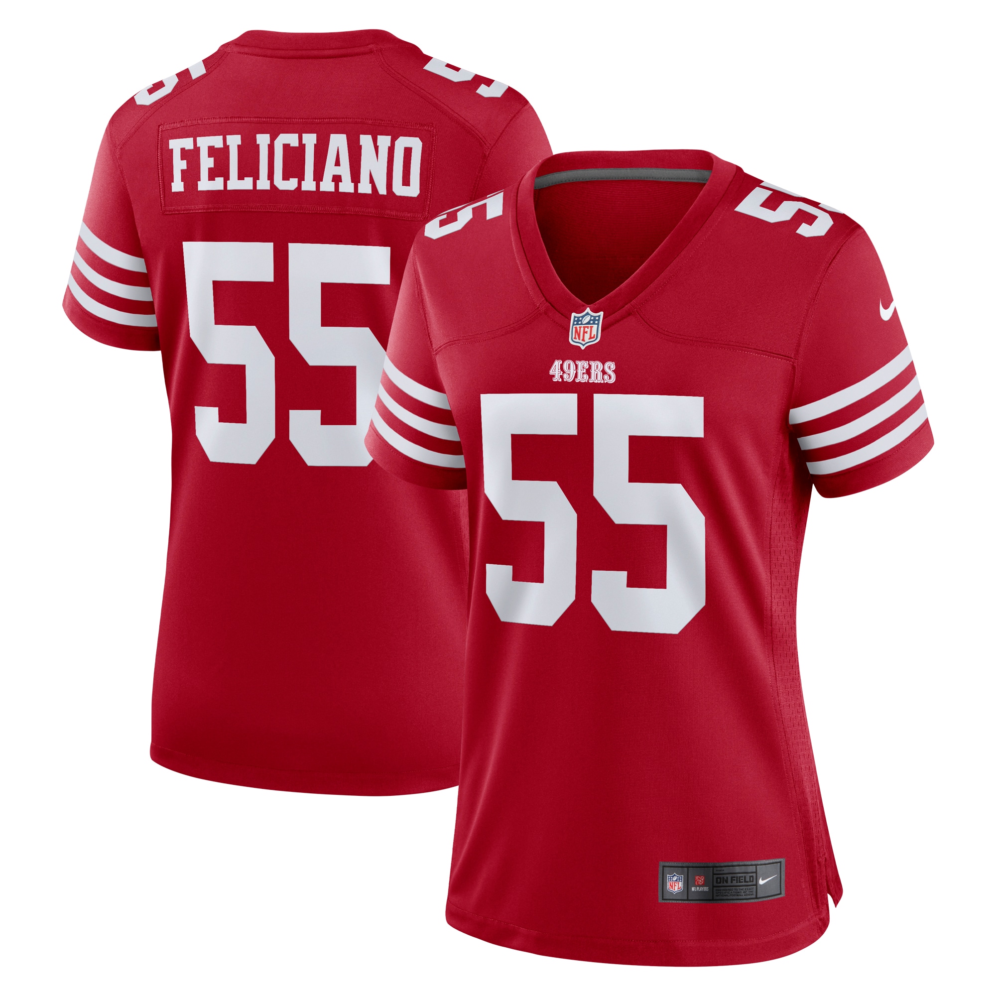 Jon Feliciano San Francisco  Nike Women's Game Player Jersey - Scarlet