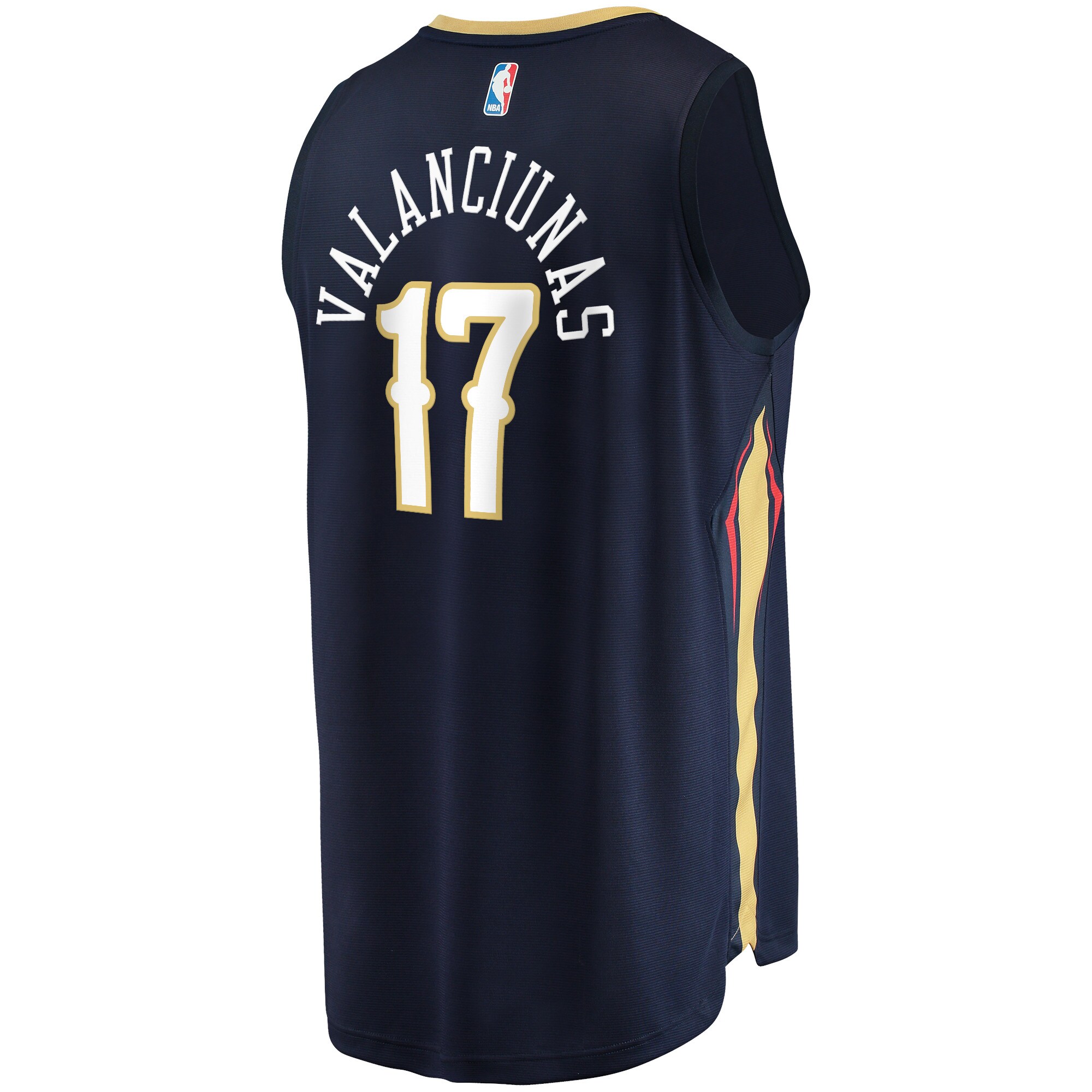 Fanatics Valanciunas Pelicans Navy Jersey - Premium 2024 NBA Replica