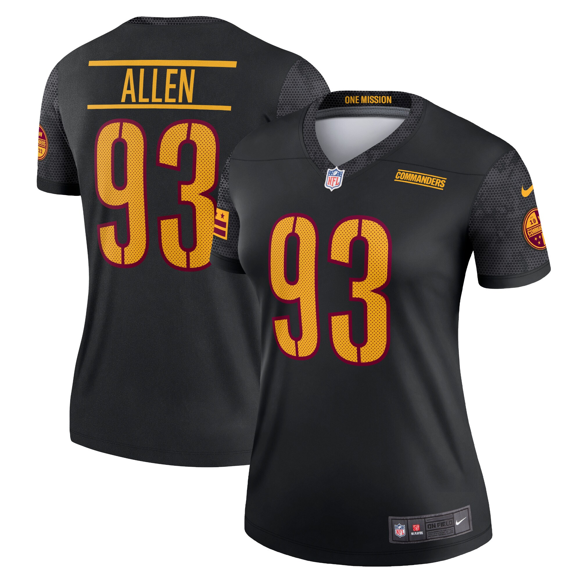 Jonathan Allen Washington Commanders Nike Women's Alternate Legend Jersey - Black