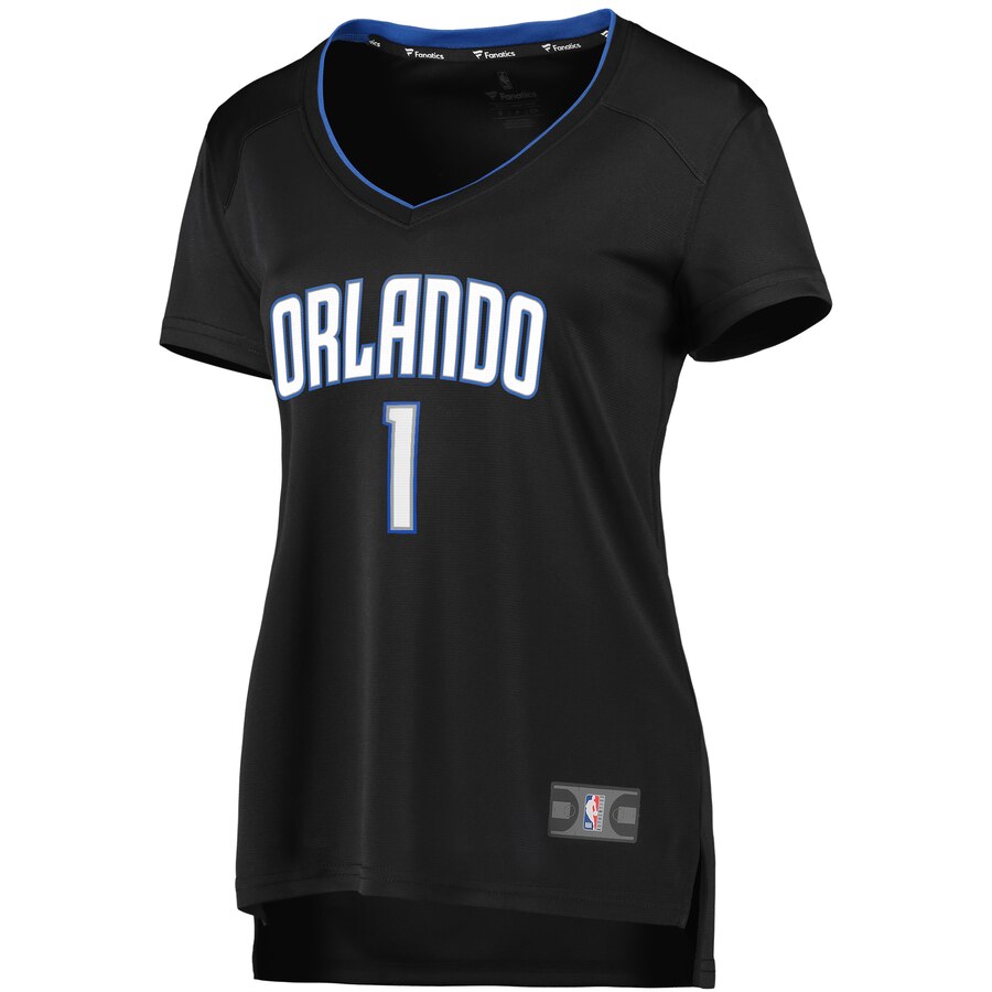 Jonathan Isaac Orlando Magic Women's #1 Black Fanatics Jersey - Premium 2019 Edition