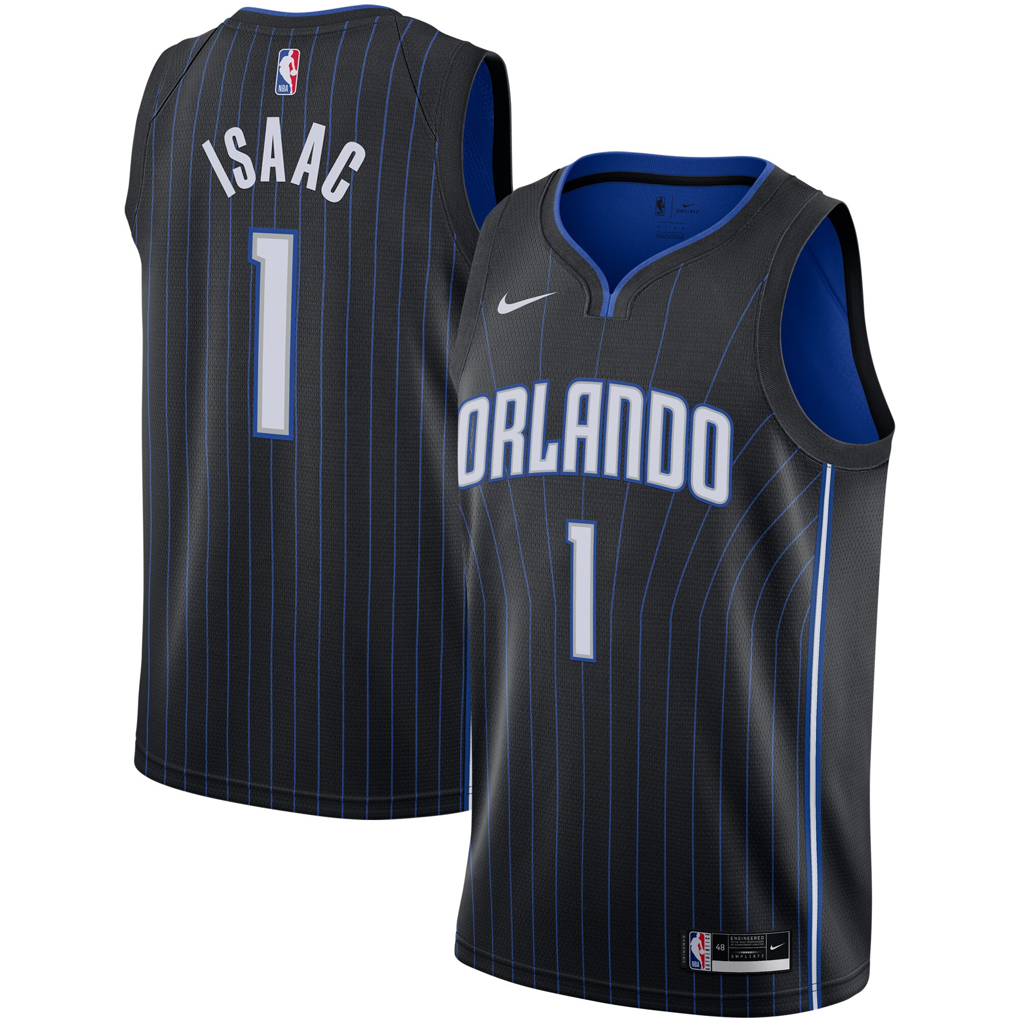 Nike Jonathan Isaac Black Swingman Jersey - Ultimate Fan Gear 2024
