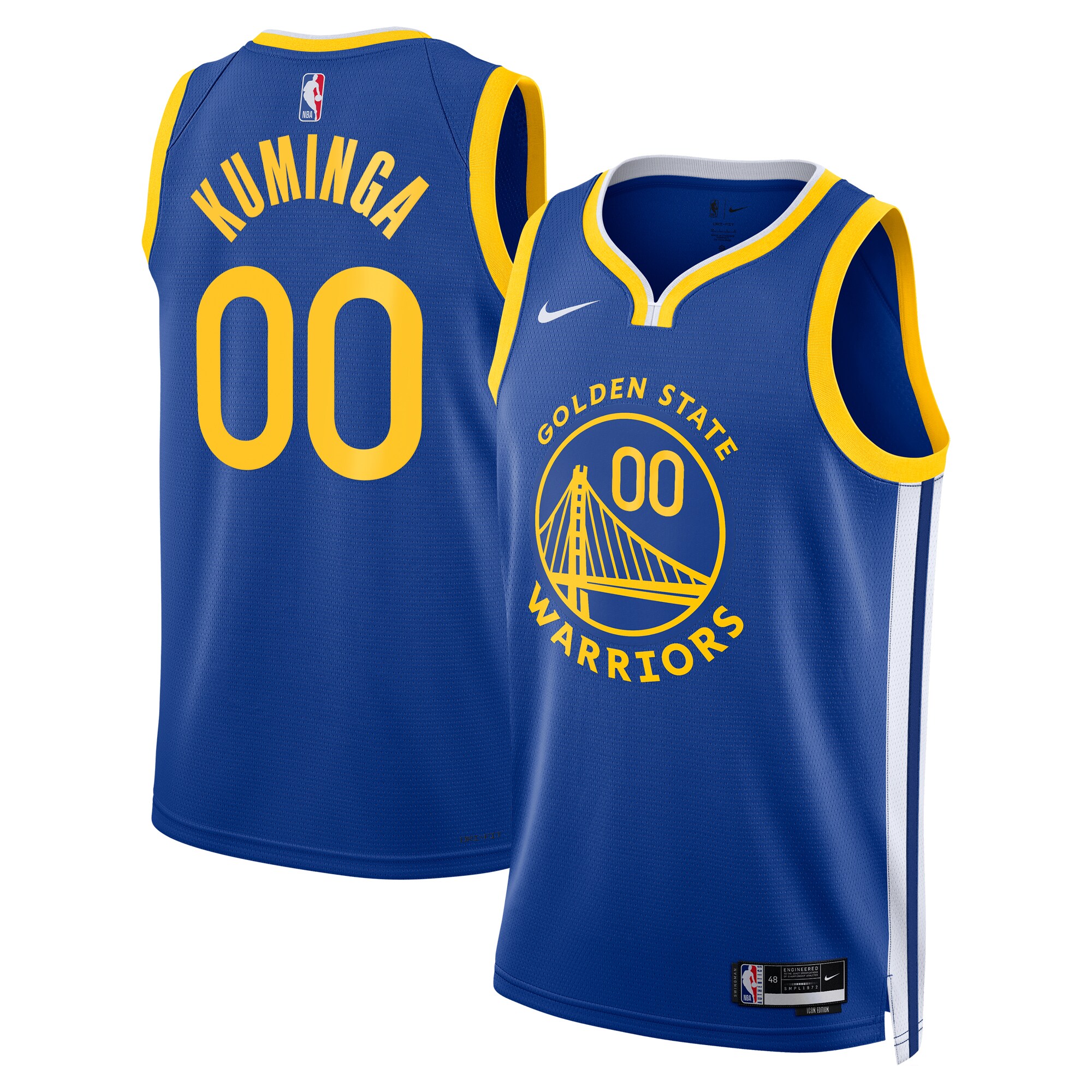 Nike Kuminga Warriors Icon Jersey - Premium 2022/23 Swingman #00