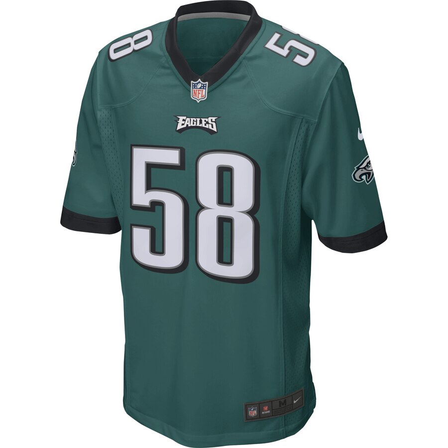 Jordan Hicks Philadelphia Eagles Nike Youth Game Jersey - Midnight Green