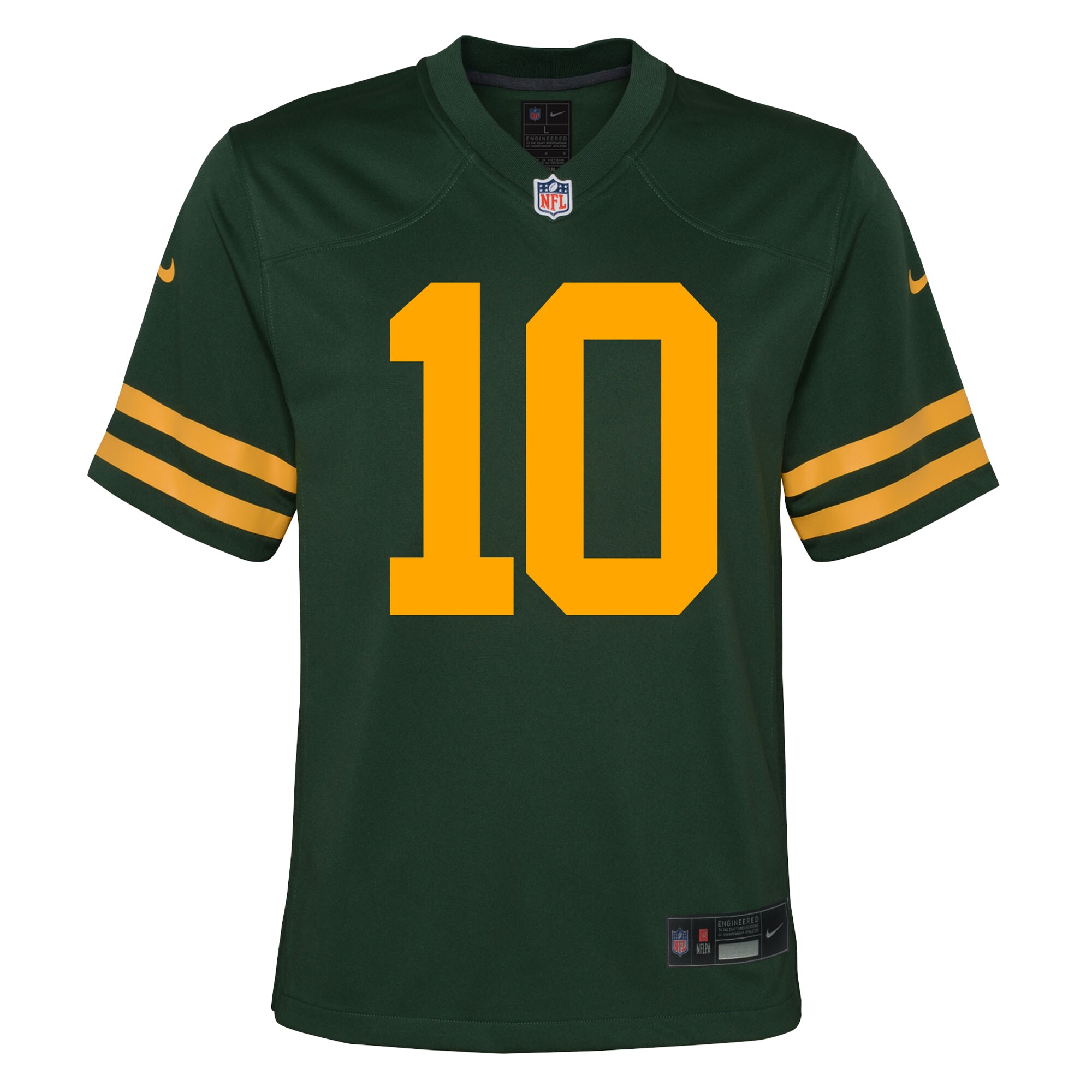 Jordan Love Green Bay Packers Nike Youth Alternate Game Jersey - Green