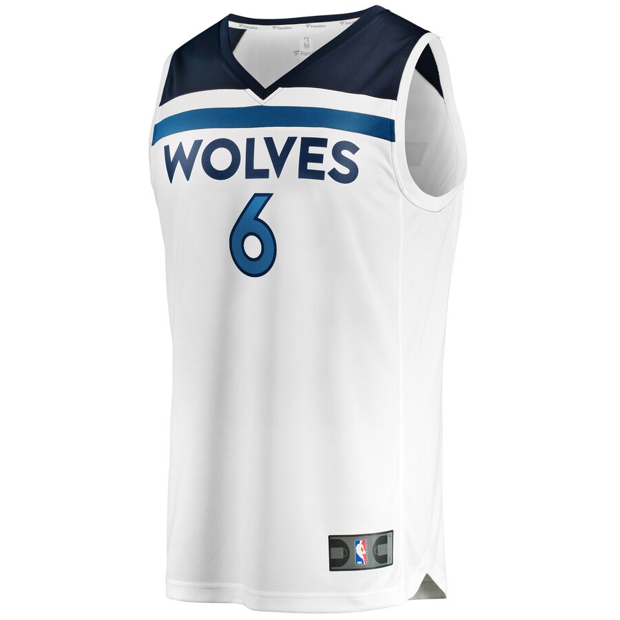 Fanatics Jordan McLaughlin Jersey - Ultimate #6 Wolves White 2024