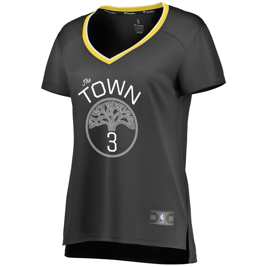 Amazing Fanatics Jordan Poole Women's Black Jersey #3