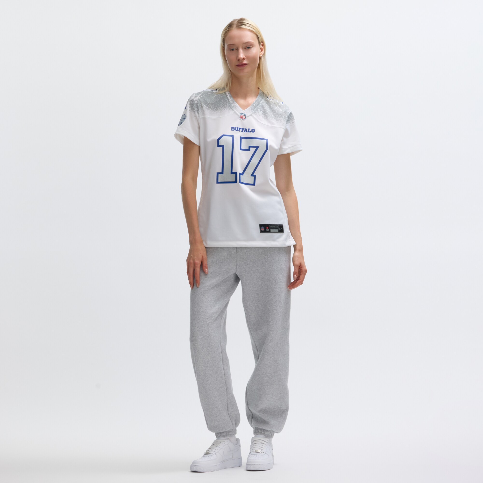 Josh Allen Buffalo Bills Nike Women’s 2025 Rivalries Collection Game Jersey – White