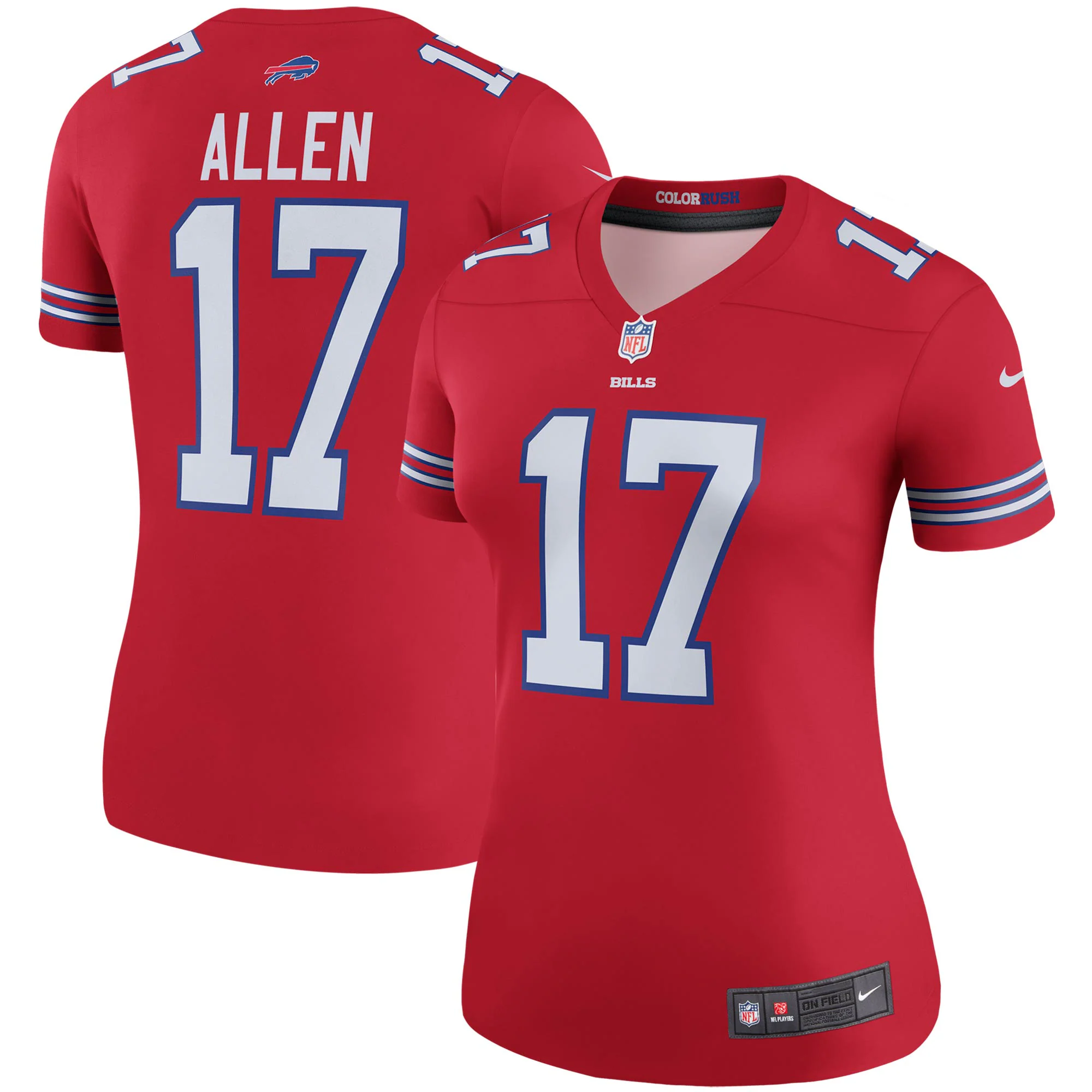 Josh Allen Buffalo Bills Nike Women’s Color Rush Legend Player Jersey – Red