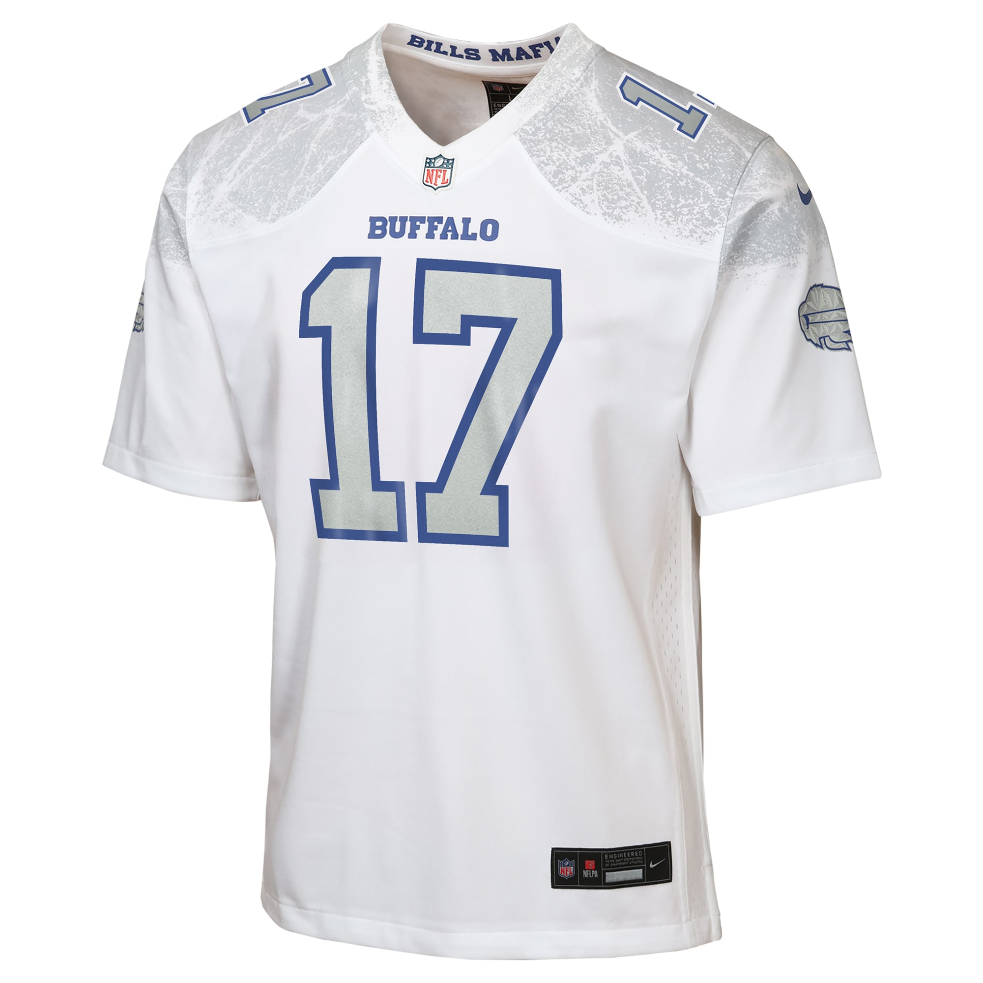 Josh Allen Buffalo Bills Nike Youth 2025 Rivalries Collection Game Jersey – White