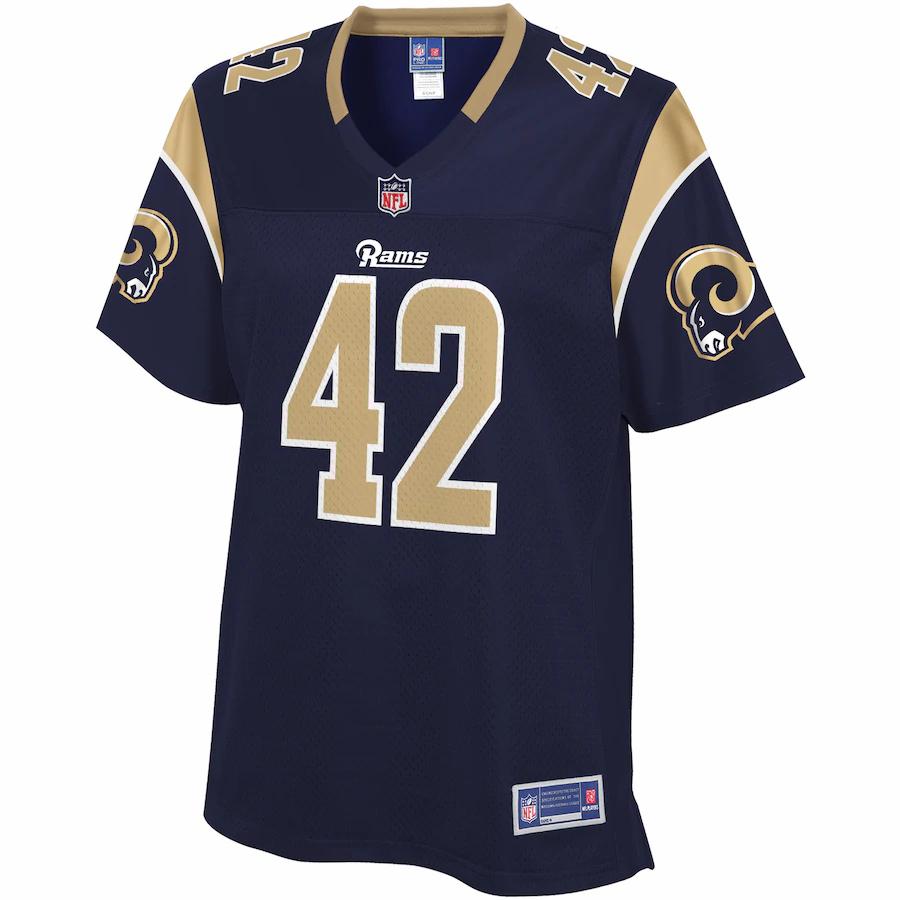 Josh Carraway Los Angeles Rams NFL Pro Line Women's Team Player Jersey - Navy
