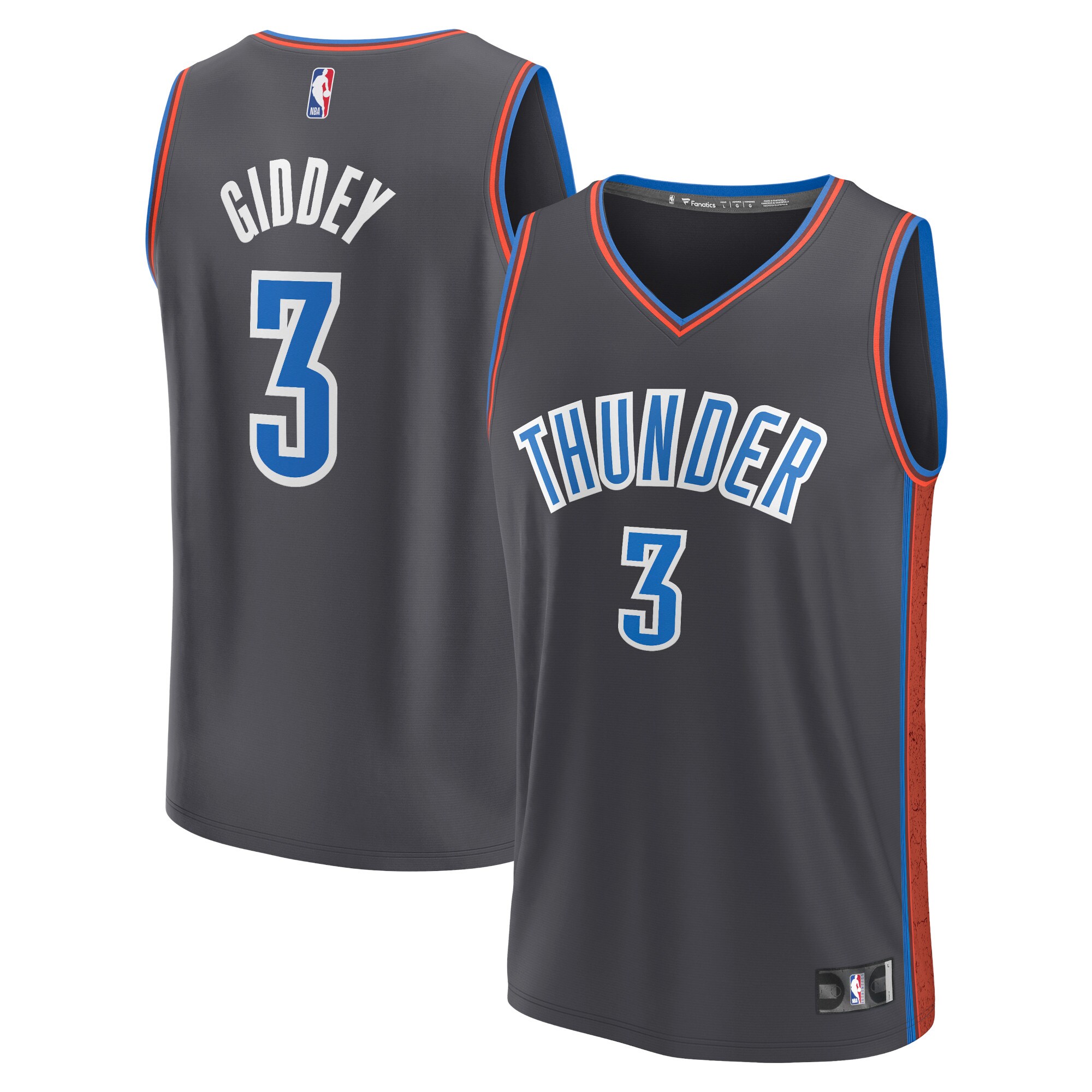 Josh Giddey Thunder City Edition Jersey - Premium Fanatics 2022/23 Gear #3