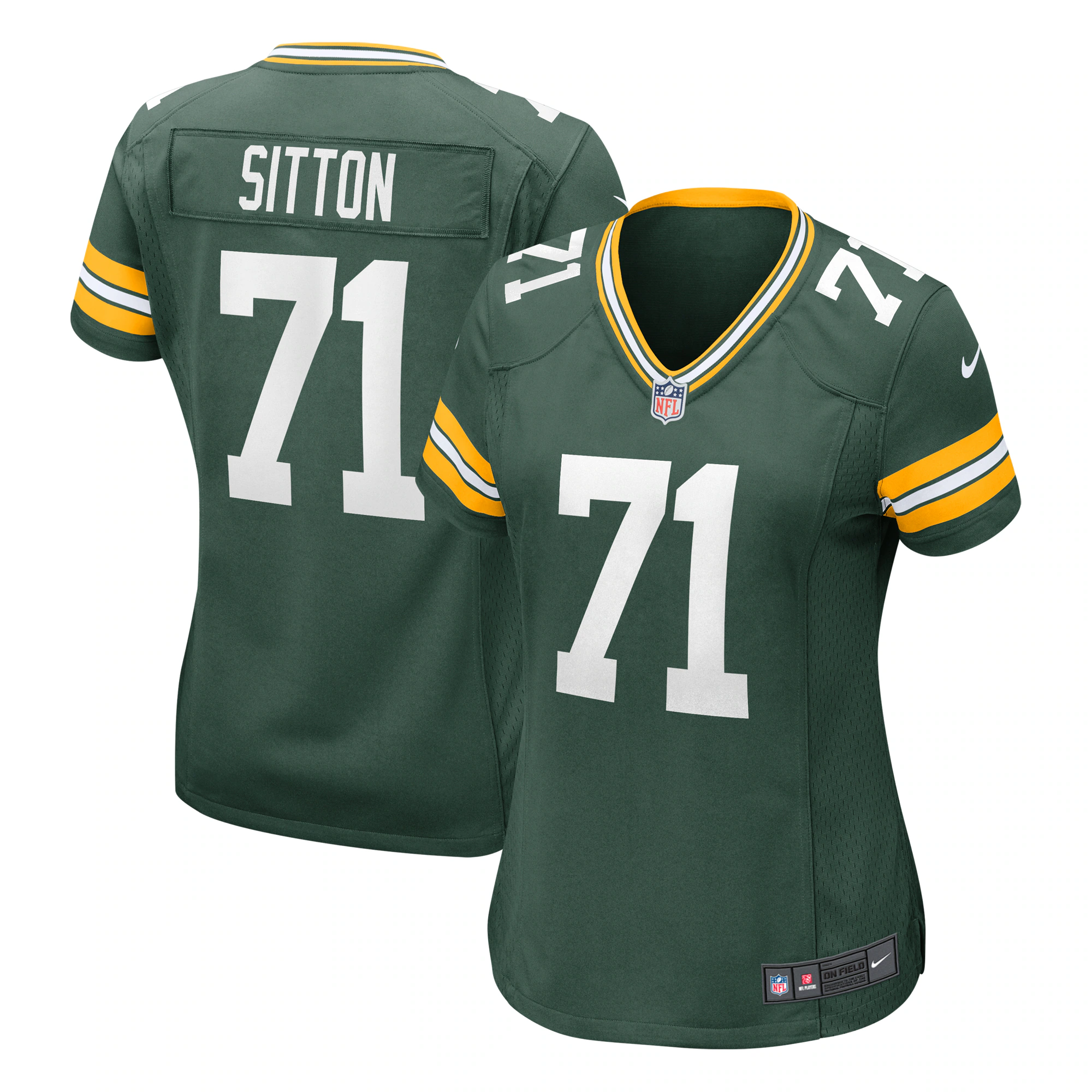 Josh Sitton Green Bay Packers Nike Women's Retired Game Jersey - Green