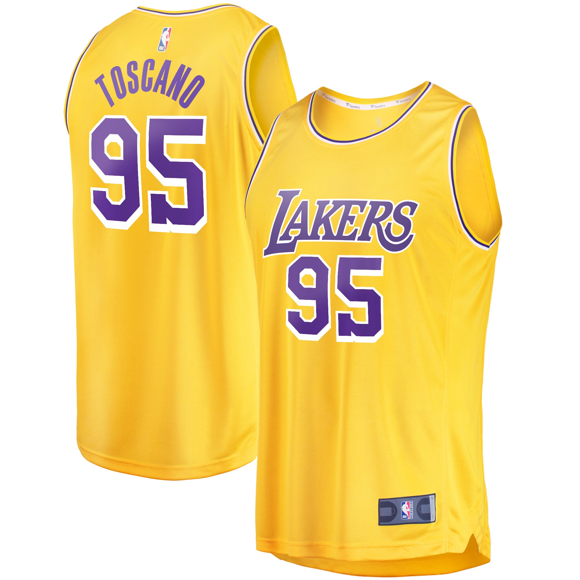 Juan Toscano-Anderson Lakers Jersey Gold - Amazing Fanatics Replica #95