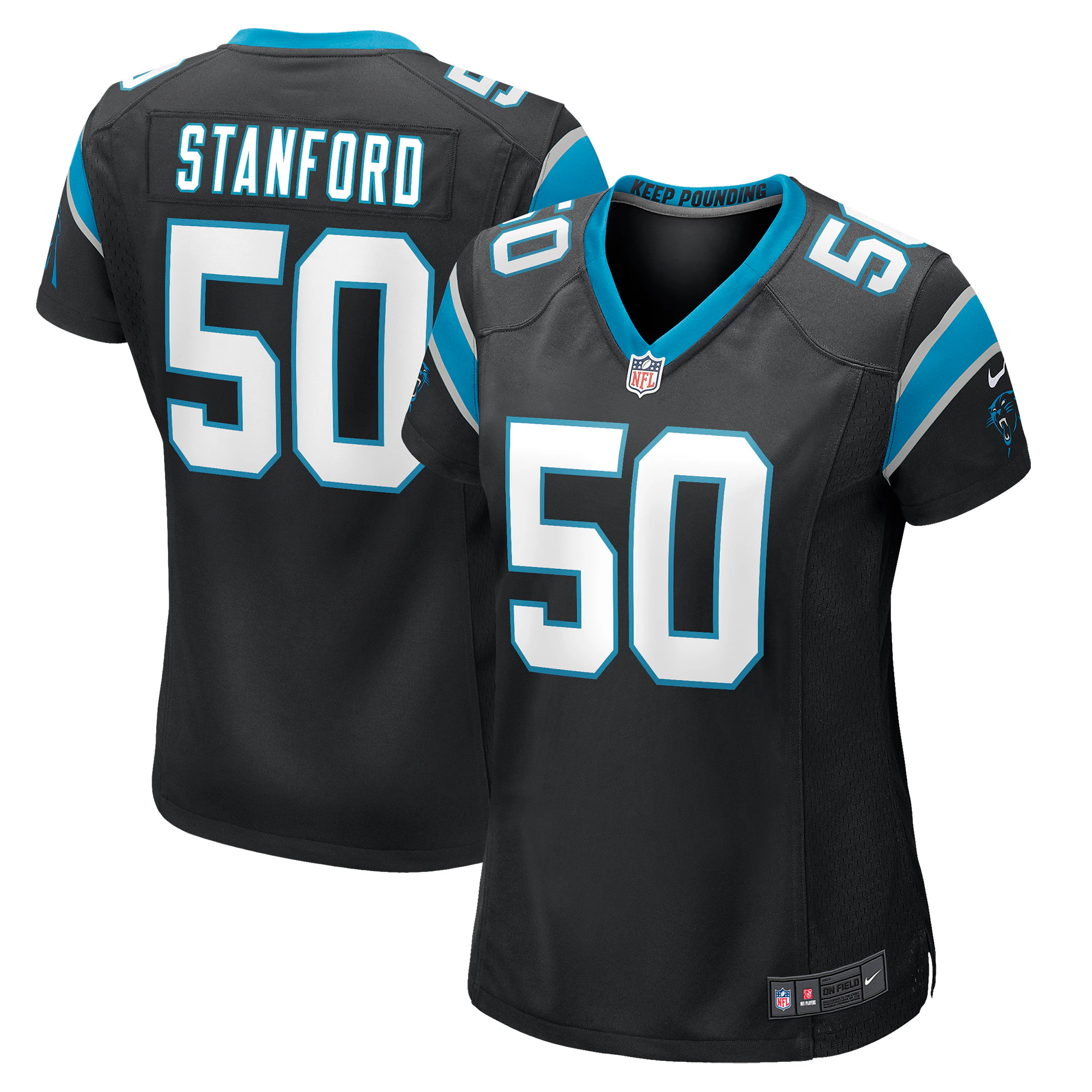 Julian Stanford Carolina Panthers Nike Women's Game Player Jersey - Black