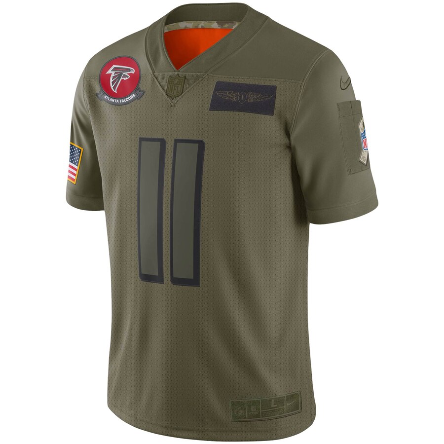 Julio Jones Atlanta Falcons Nike Youth 2019 Salute to Service Game Jersey - Olive