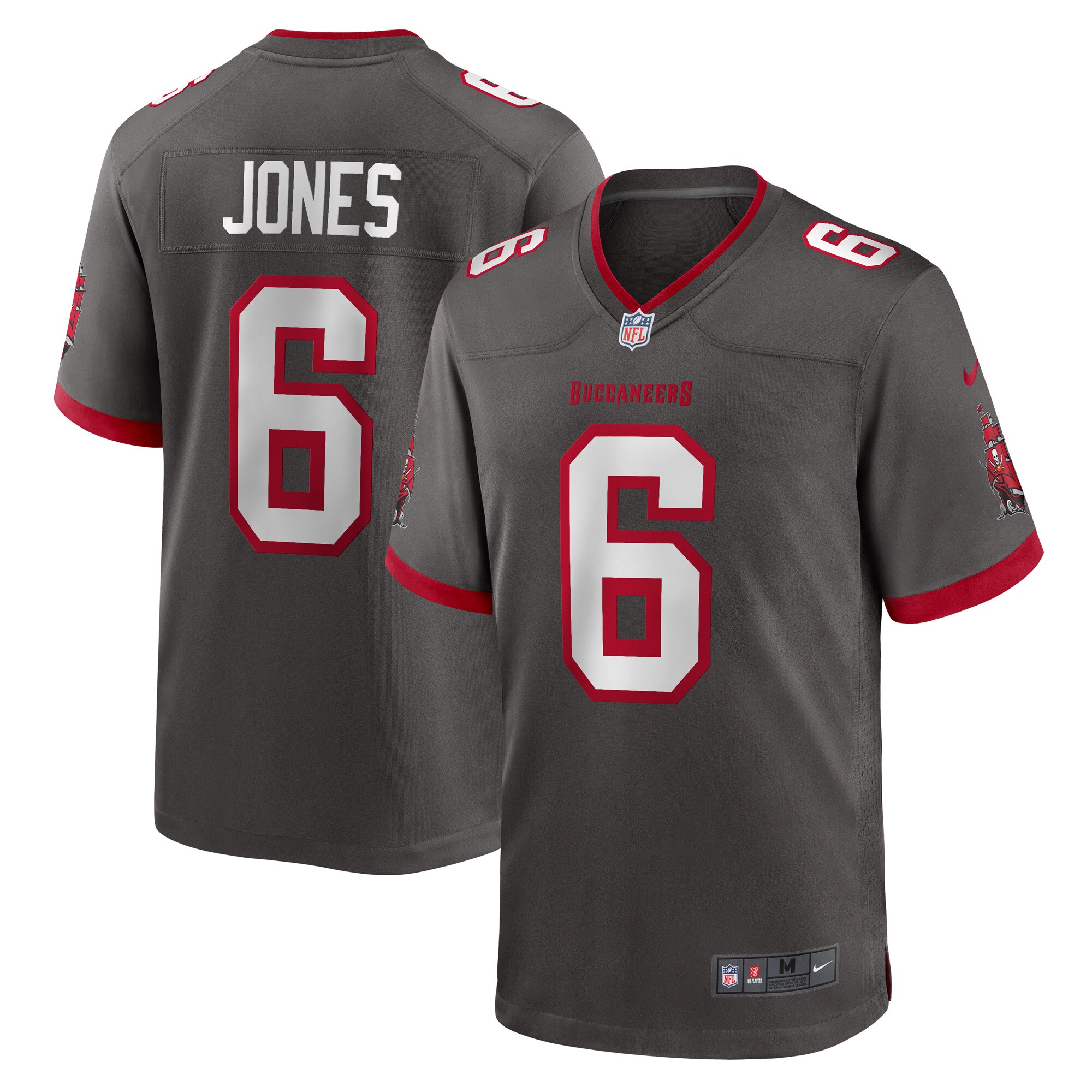 Julio Jones Tampa Bay Buccaneers Nike Player Game Jersey - Pewter