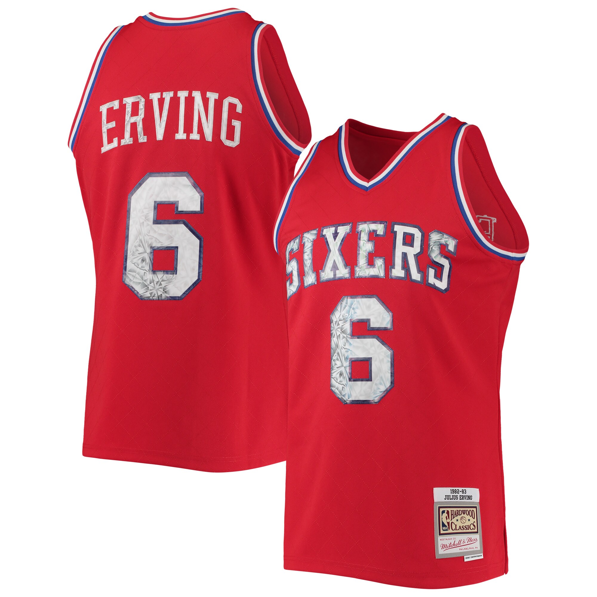 Mitchell & Ness Erving Diamond Swingman Jersey - Exclusive 75th Ann. Fan Gear