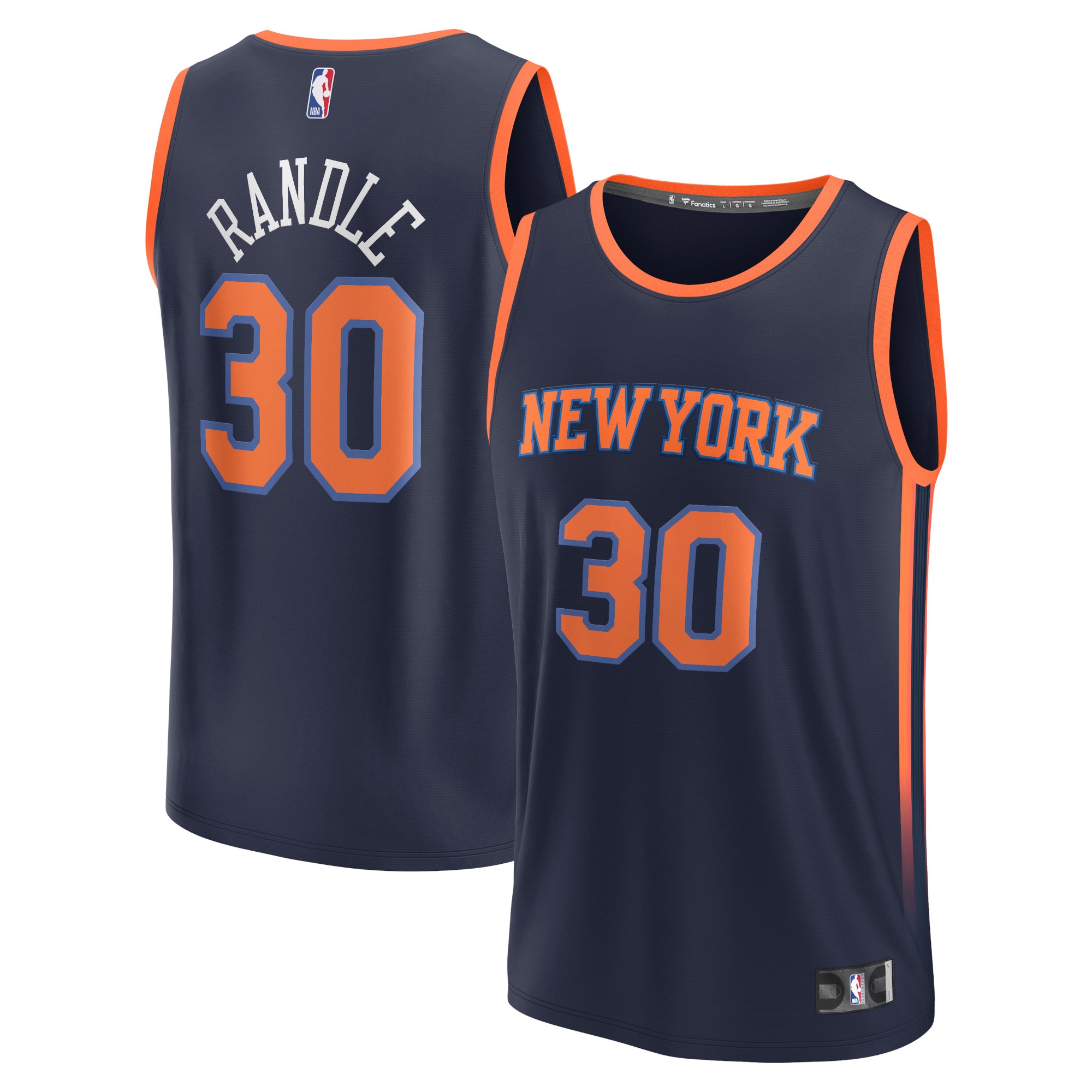 fanatics Randle Knicks Navy Jersey