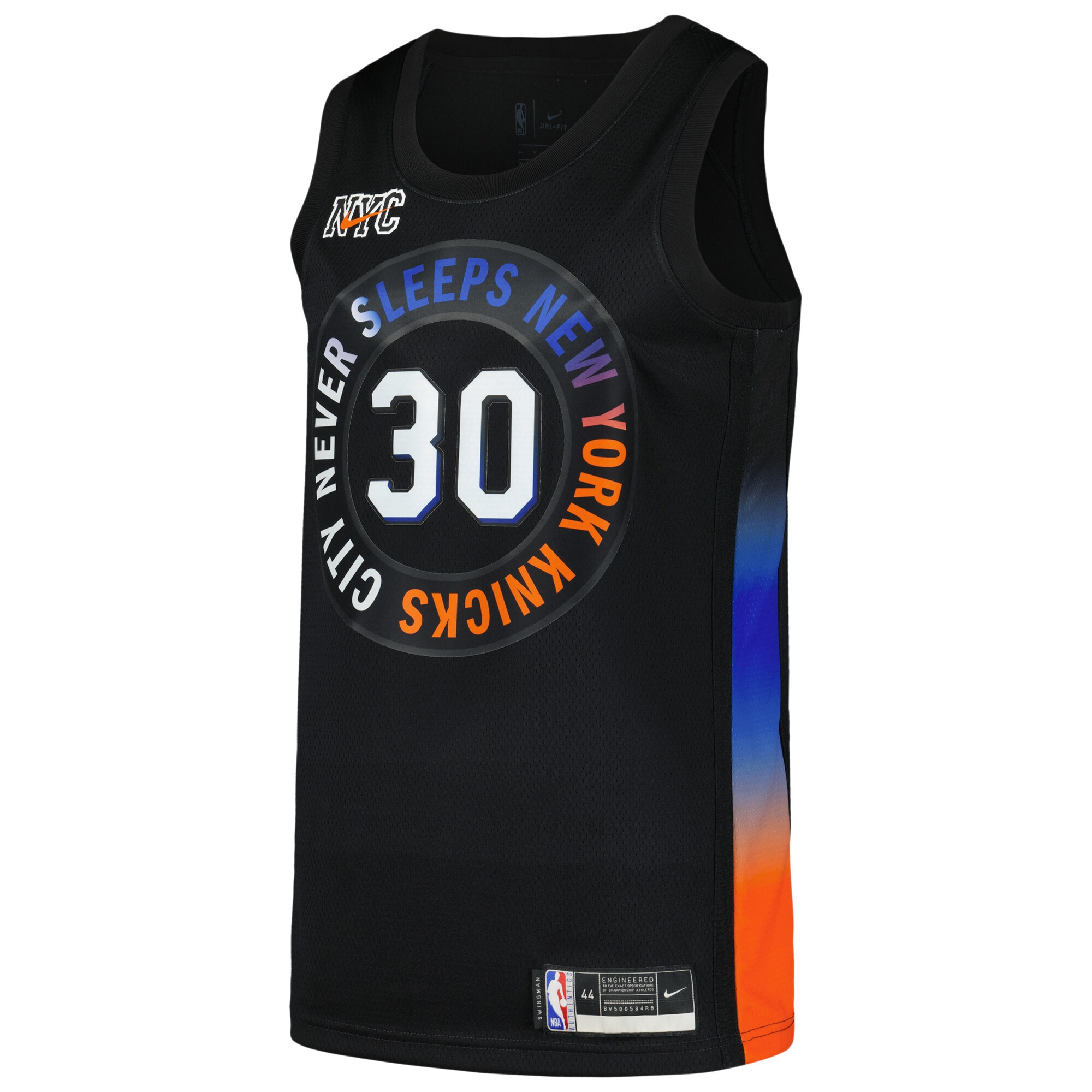 Nike Randle Black City Jersey - Exclusive 2024 Knicks #30 Fan Wear
