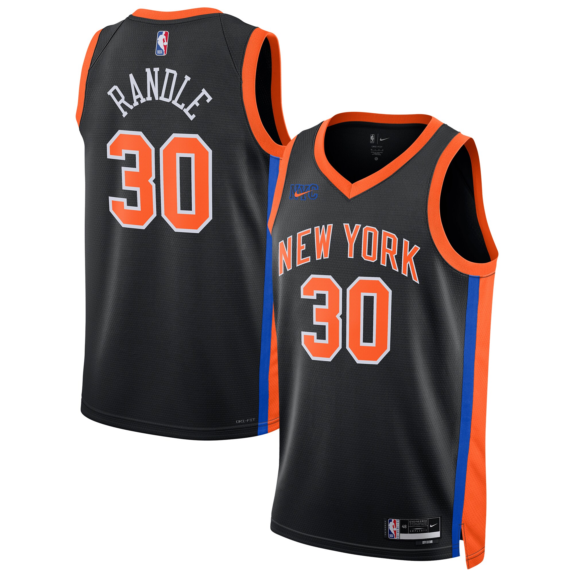 Nike Julius Randle City Edition Jersey - Premium 2022/23 Swingman