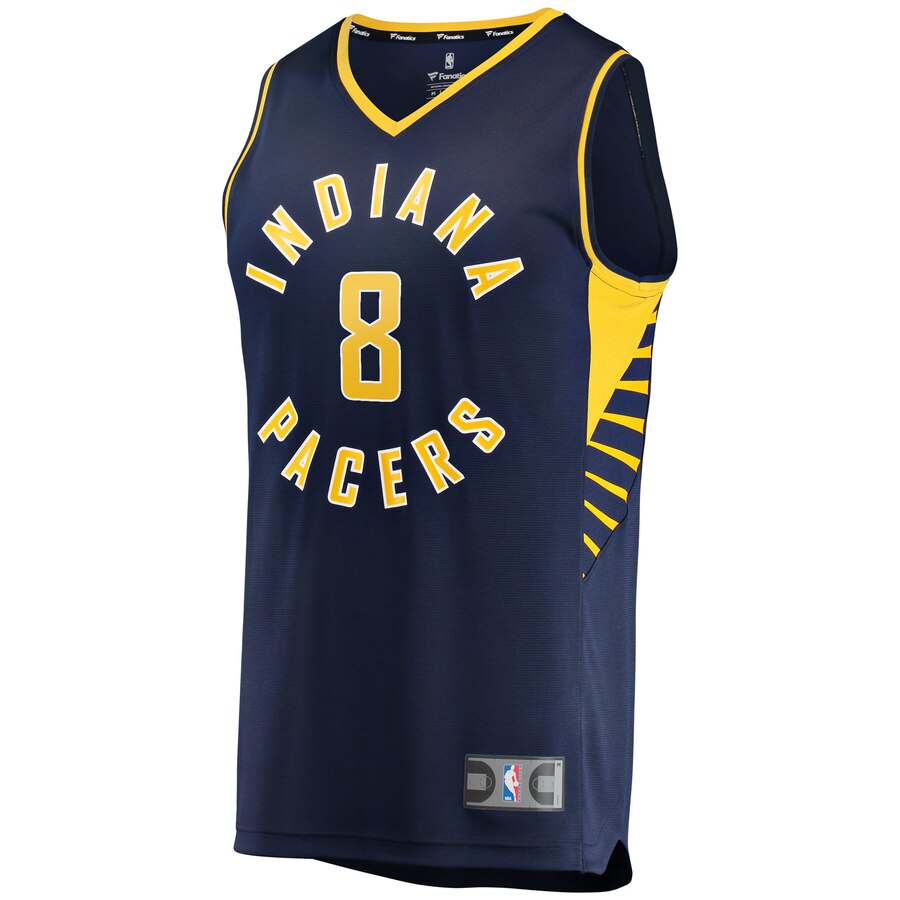 Justin Holiday Pacers Navy Jersey - Outstanding Fanatics Replica 2024
