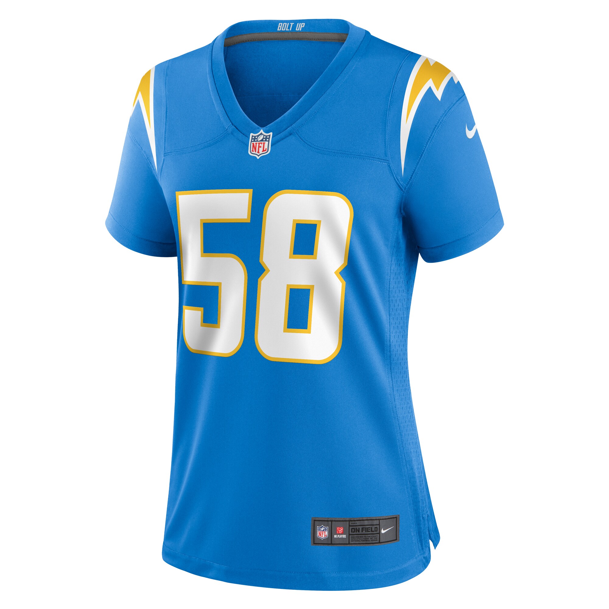 Justin Hollins Los Angeles Chargers Nike Women's  Game Jersey -  Powder Blue