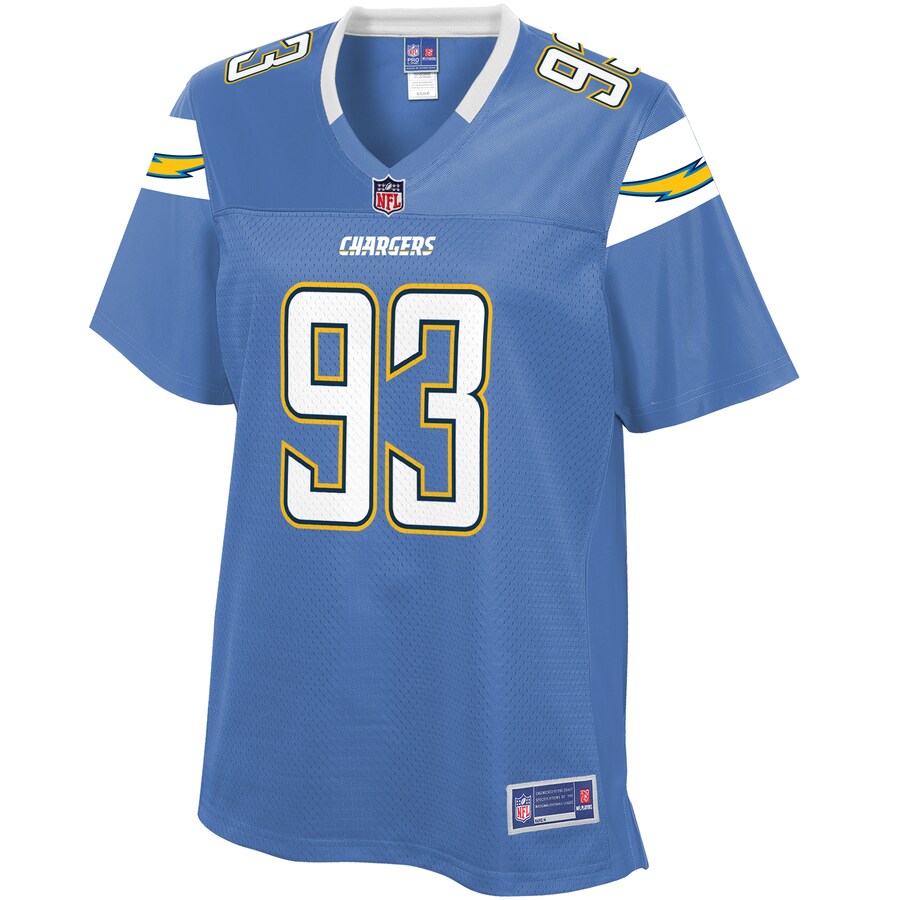 Justin Jones Los Angeles Chargers NFL Pro Line Women's Alternate Team Player Jersey - Powder Blue