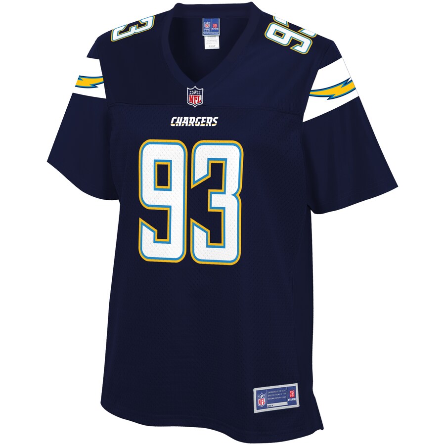 Justin Jones Los Angeles Chargers NFL Pro Line Women's Team Player Jersey - Navy