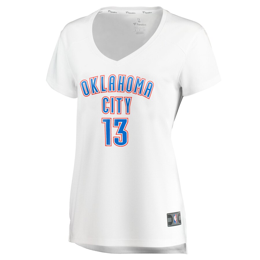 Justin Patton Women's Thunder Jersey - Premium White #13 Fanatics