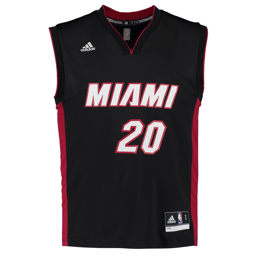 Adidas Justise Winslow Jersey Black - Ultimate Miami Heat #20 Fan Gear