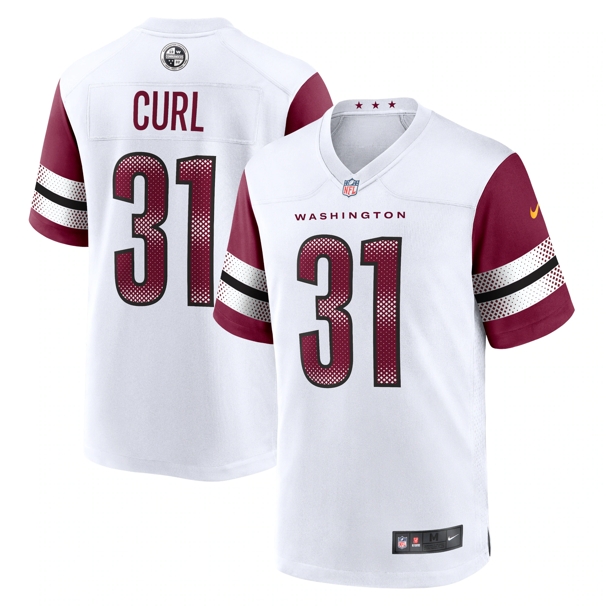 Kamren Curl Washington Commanders Nike Game Jersey - White