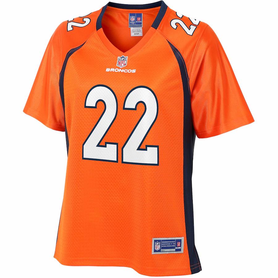 Kareem Jackson Denver Broncos NFL Pro Line Women's Primary Player Jersey - Orange